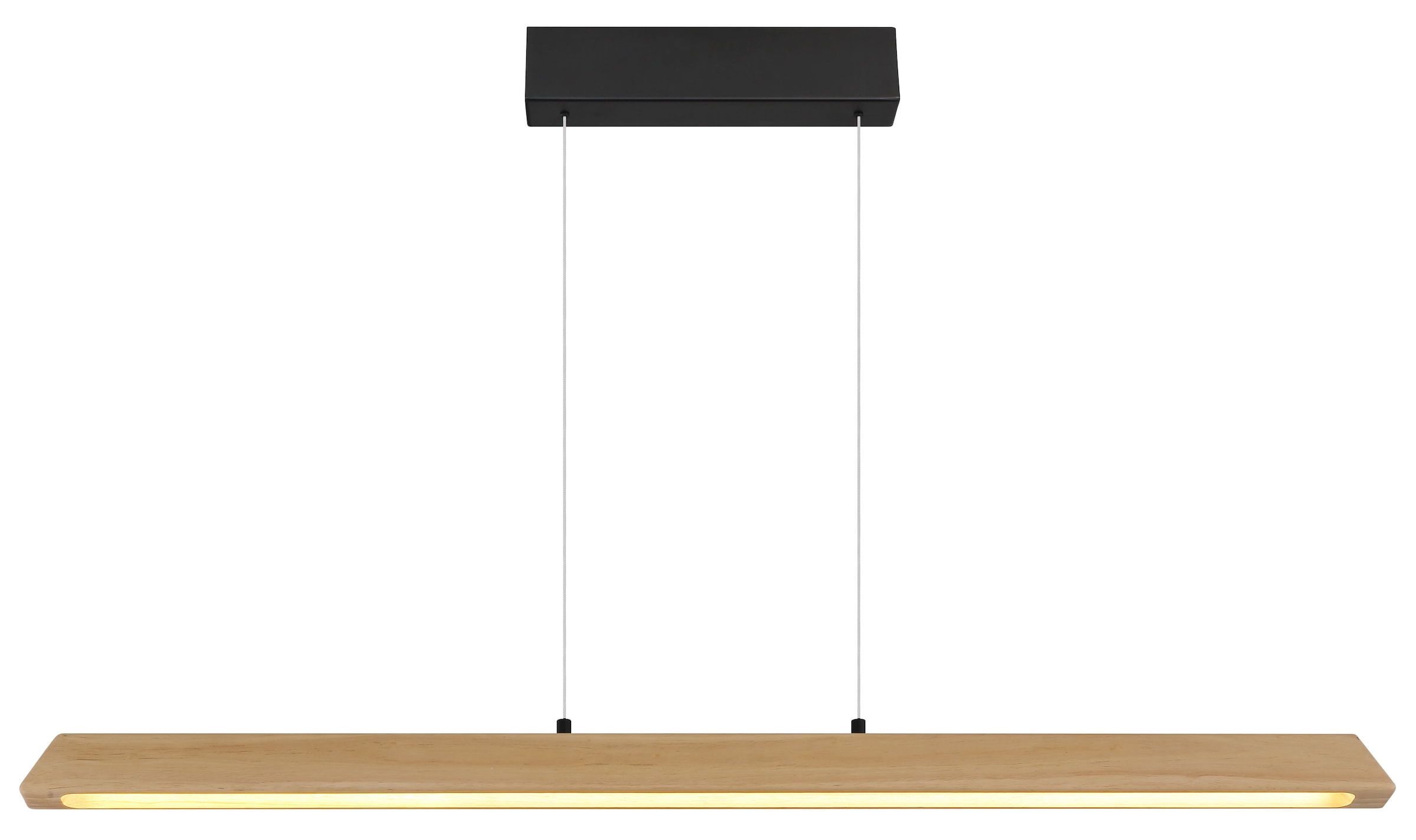 GLOBO LIGHTING Hängeleuchte »MELBA« LED-Modul 1 Stk. Schwarz Holz Hängeleuchte Touchdimmer LED CCT, höhenverstellbar