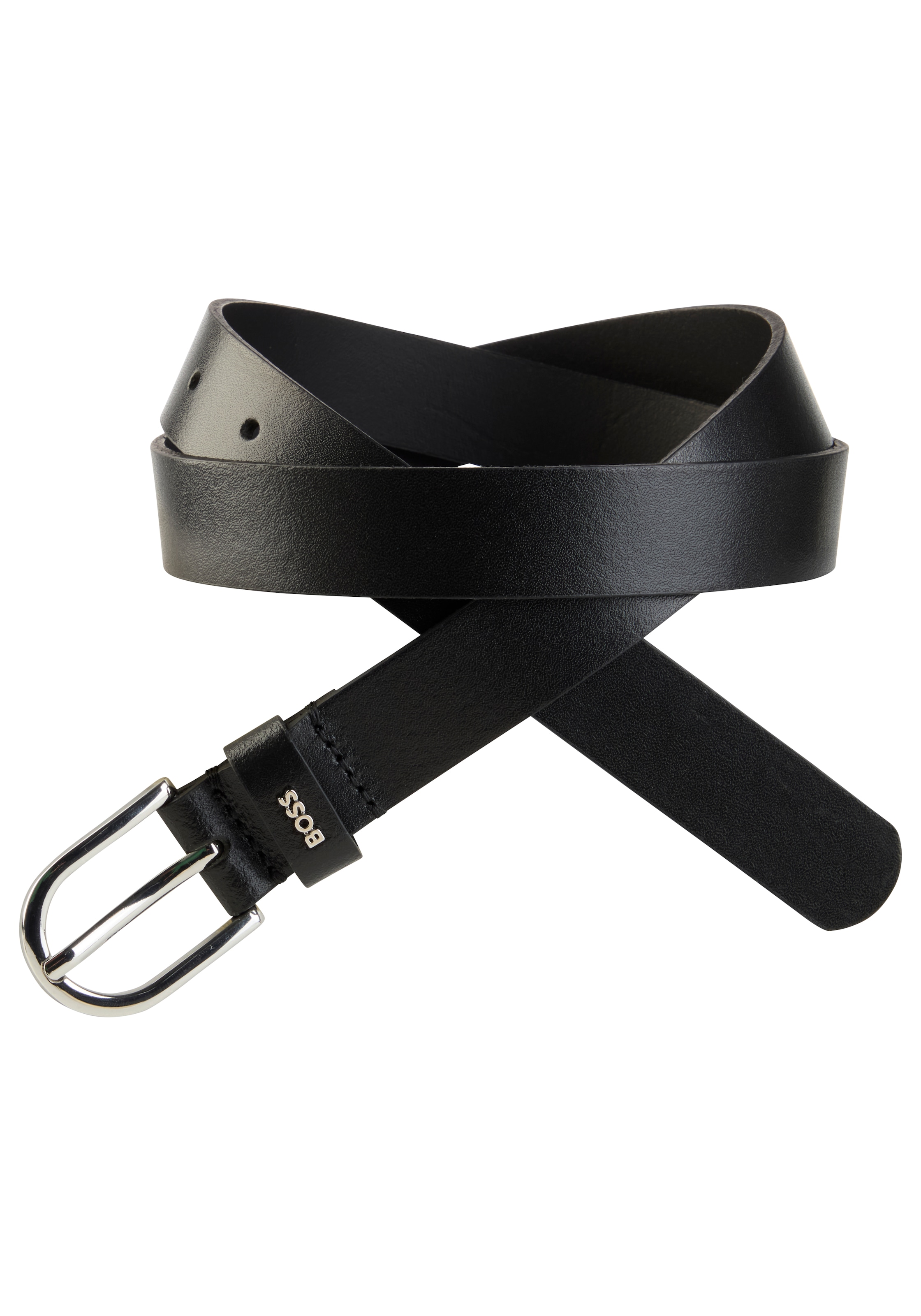 BOSS Ledergürtel "Scarlet-A" mit Logo-Schlaufe günstig online kaufen