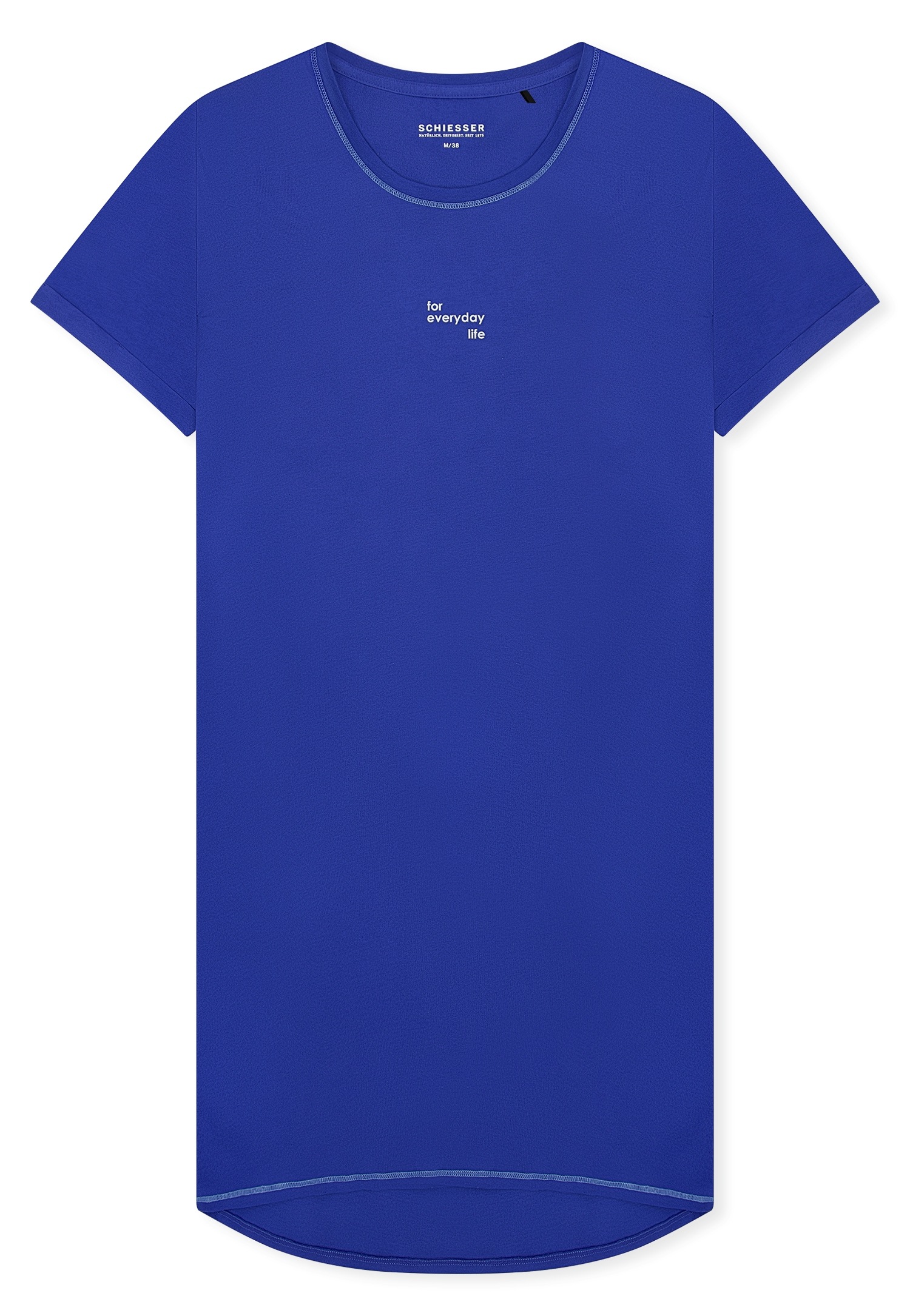 Schiesser Nachthemd "Casual Essentials" mit Statement-Print, Baumwolle, kur günstig online kaufen