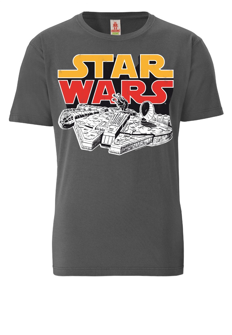 T-Shirt mit coolem Frontprint Krieg der Sterne - Star Wars Millenium Falcon