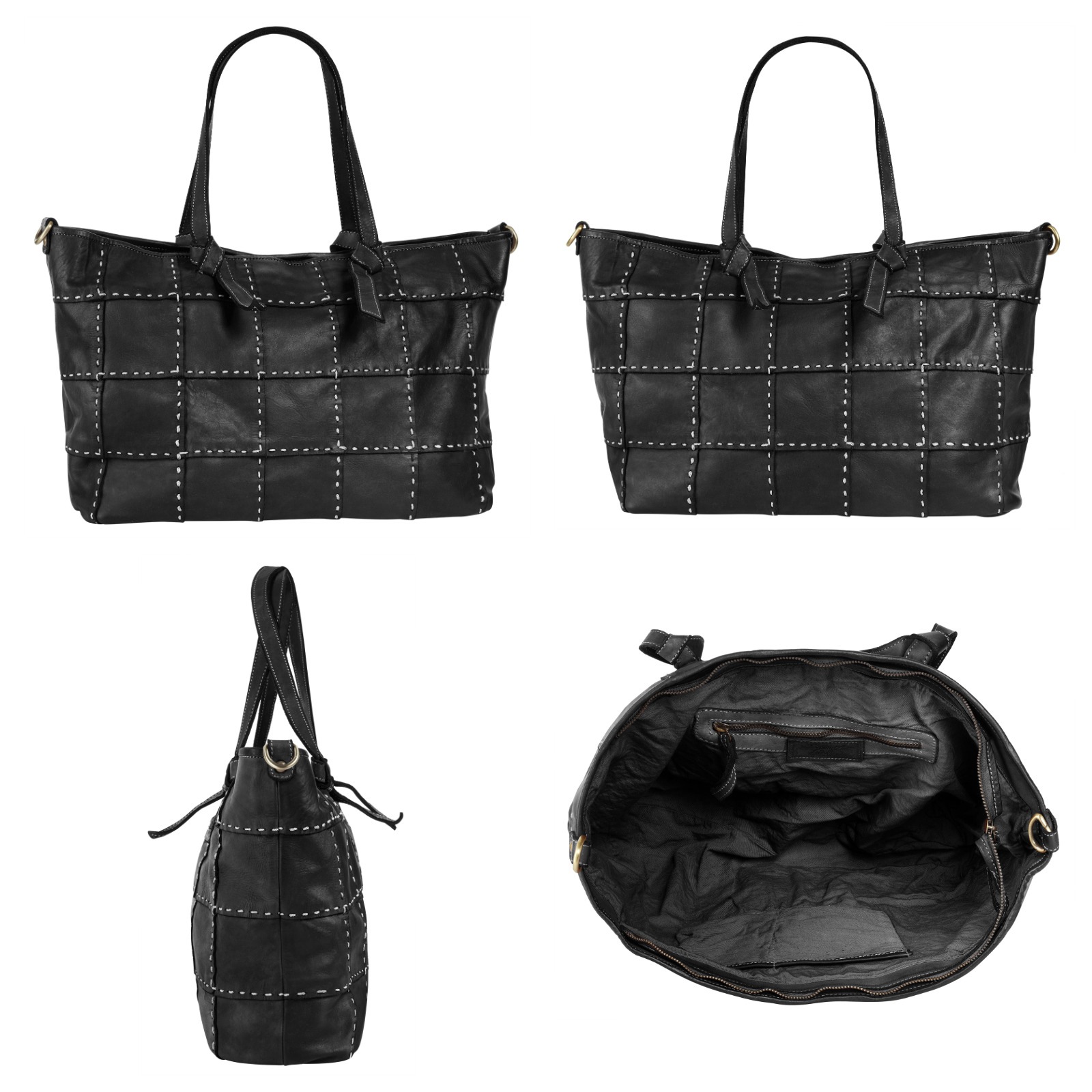 Samantha Look Shopper echt Leder, Made in Italy günstig online kaufen