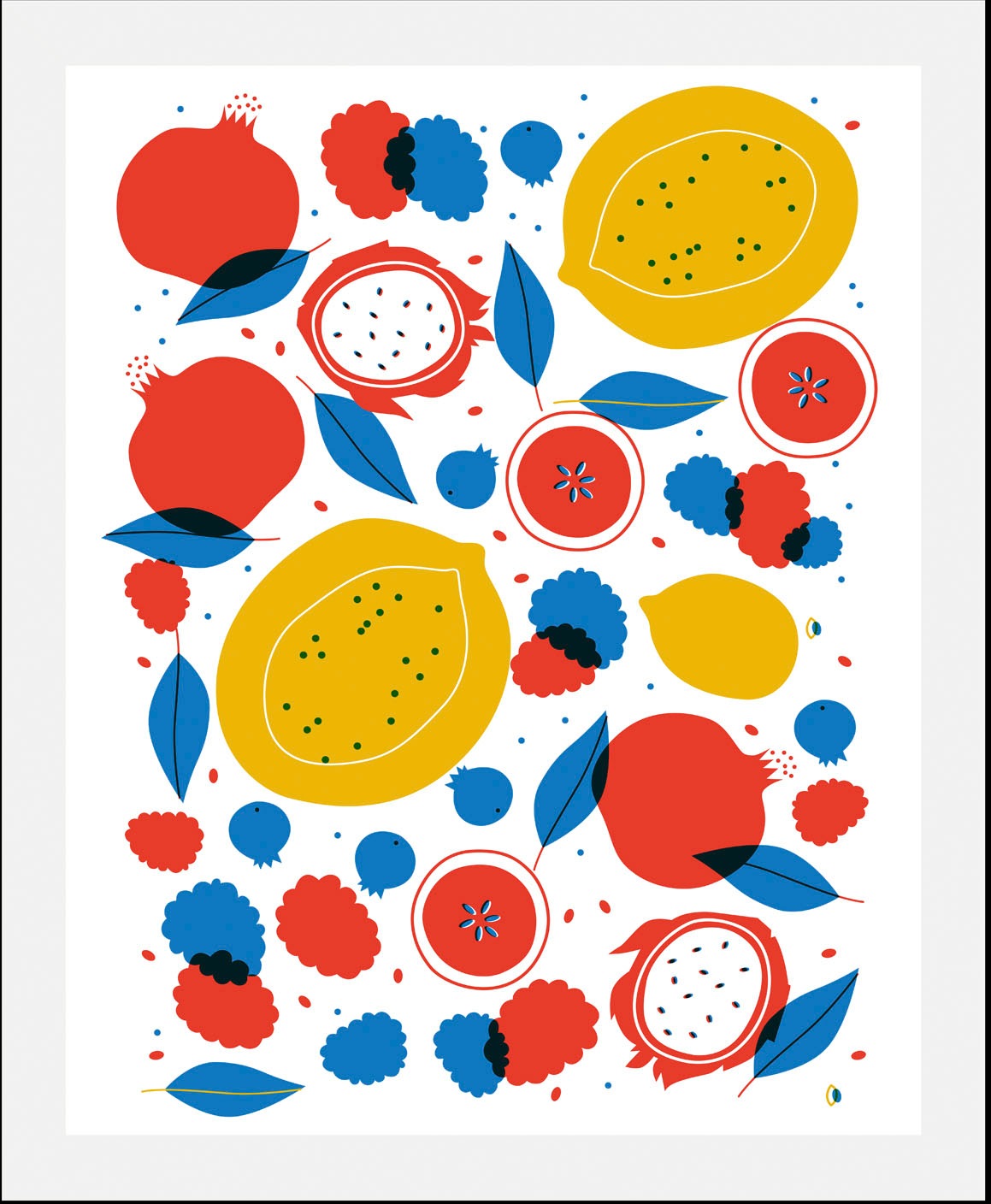 queence Bild »Filou« Abstrakt | Essen | Figuren | Kunst | Lebensmittel | Obst | Obst Bilder 1 Stk. tlg. gerahmt