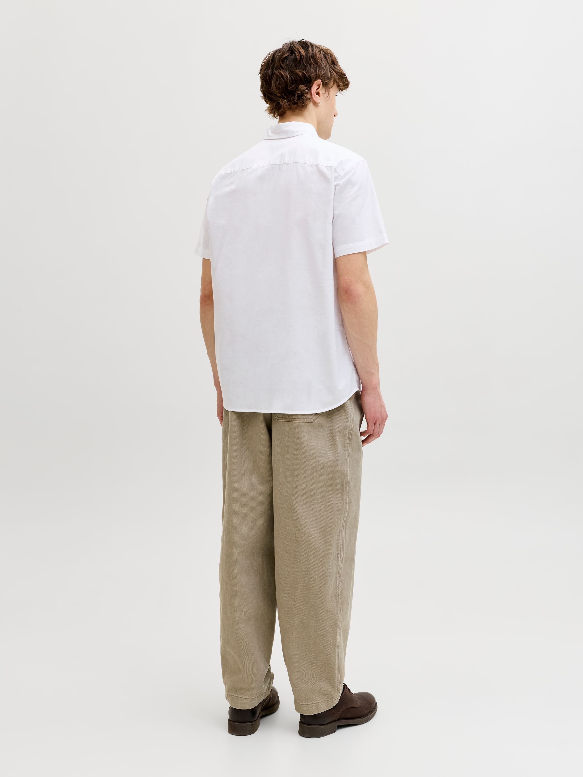 Jack & Jones Kurzarmhemd »JJCHAD OXFORD STRIPE SHIRT SS«