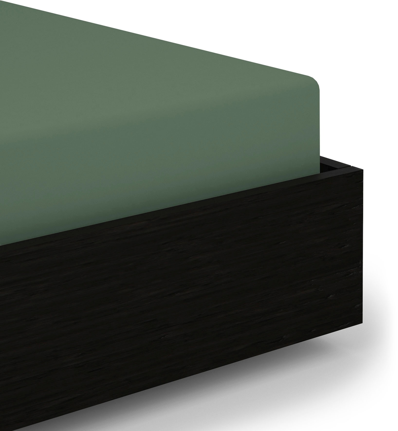 Heckett & Lane Spannbettlaken "Elementi" Laken aus 100% Baumwolle, hochwertiges Mako-Satin, Betttuch ab 90x200
