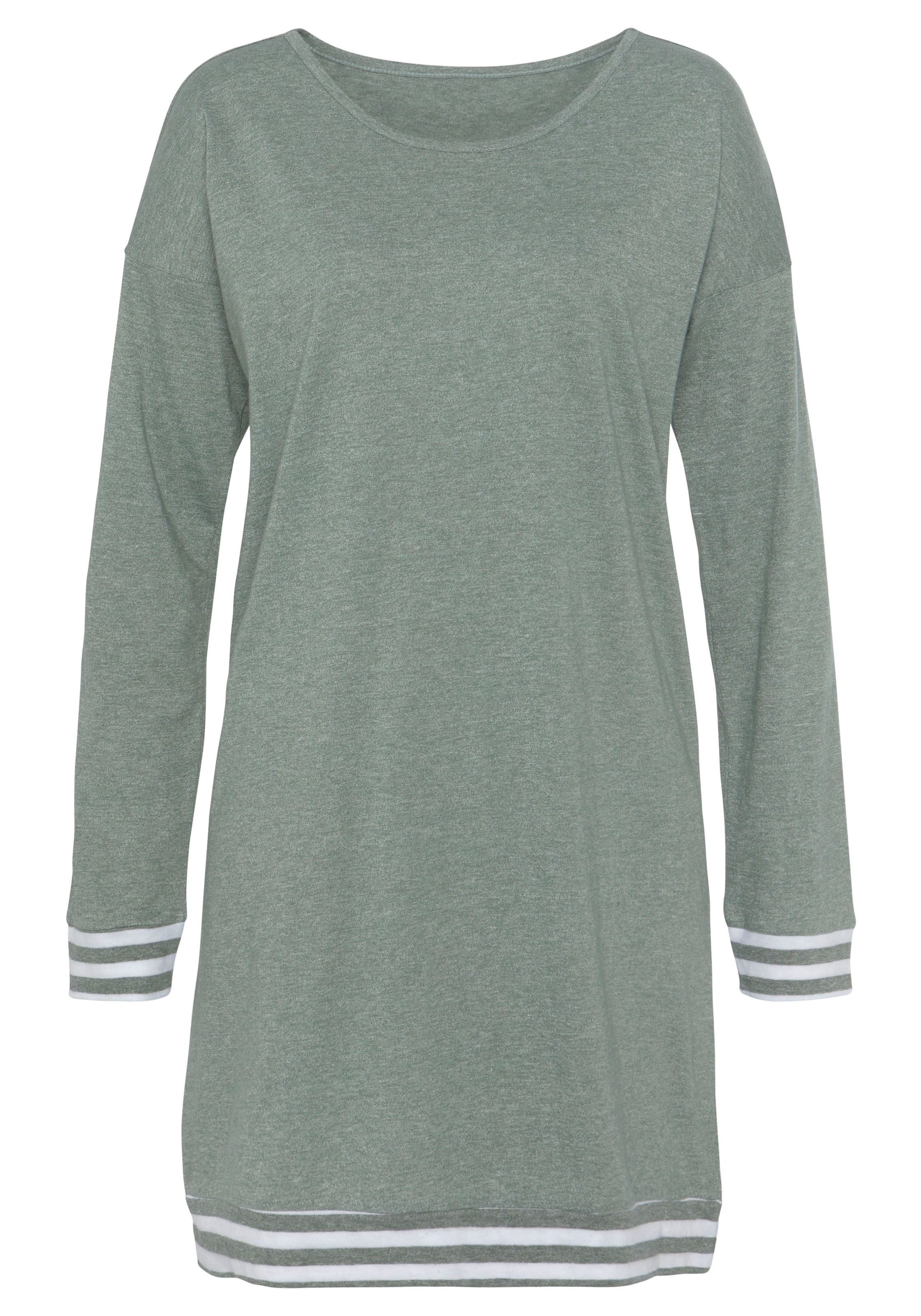 Vivance Dreams Sleepshirt, mit Streifen-Details
