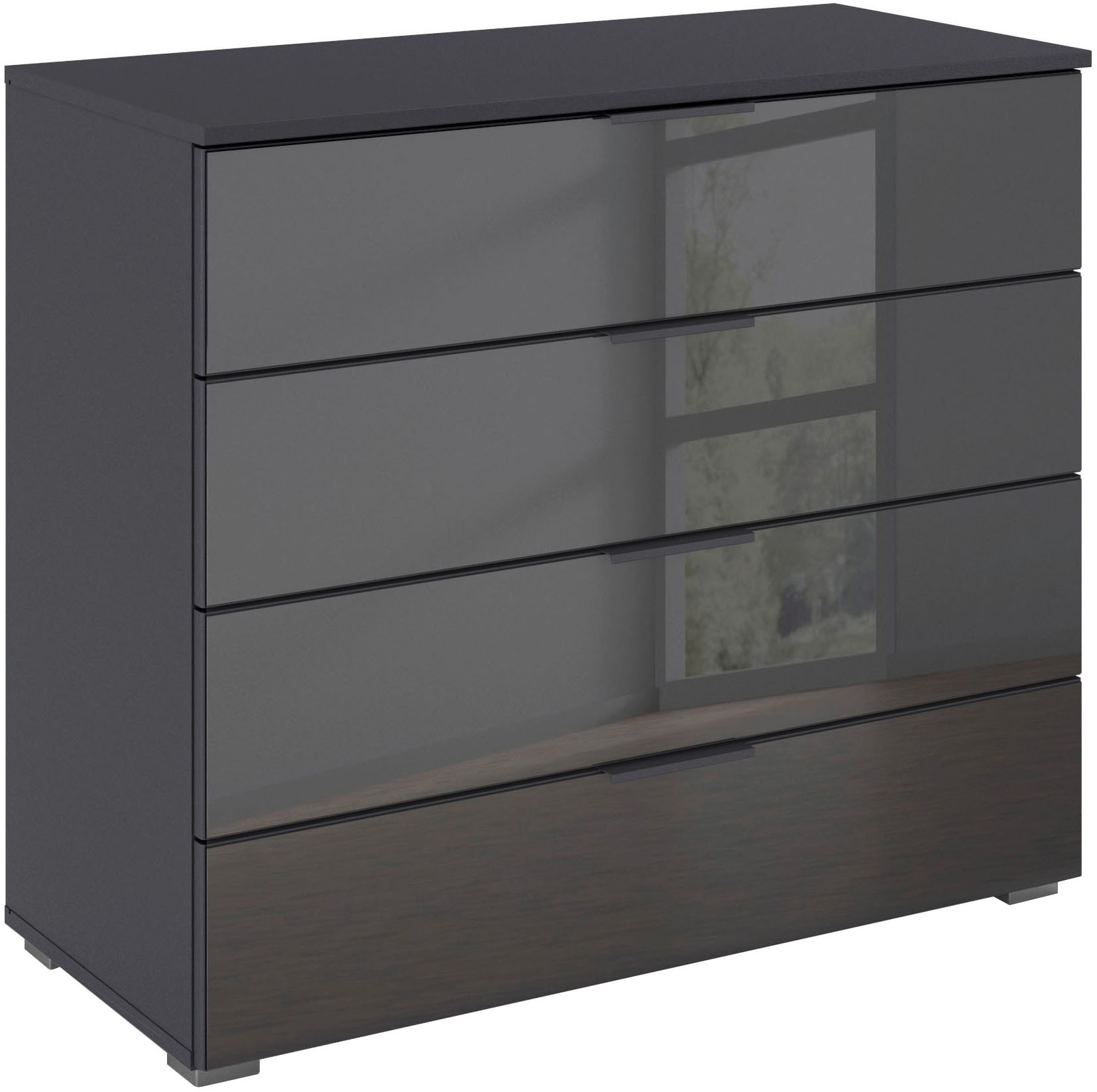 OTTO home "Sideboard Schubladenkommode Schubladenkommode AGORDO mit Glasfro günstig online kaufen