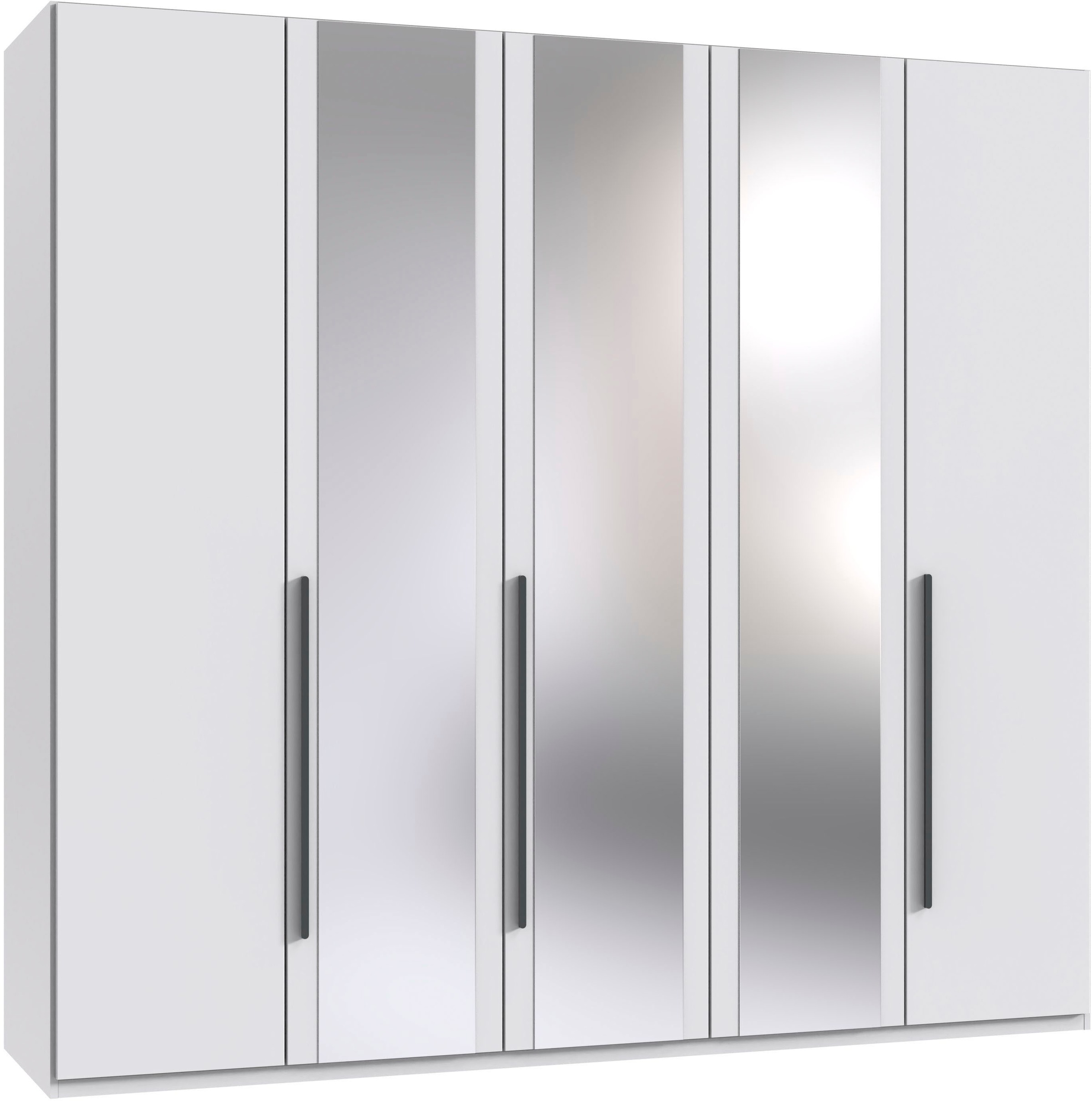 Wimex Drehtürenschrank "London in den Breiten 180cm, 225cm und 270cm erhältlich, inkl. Spiegel" Kleiderschrank wahlweise mit Basic- o. Premium-Ausstattung erhältlich