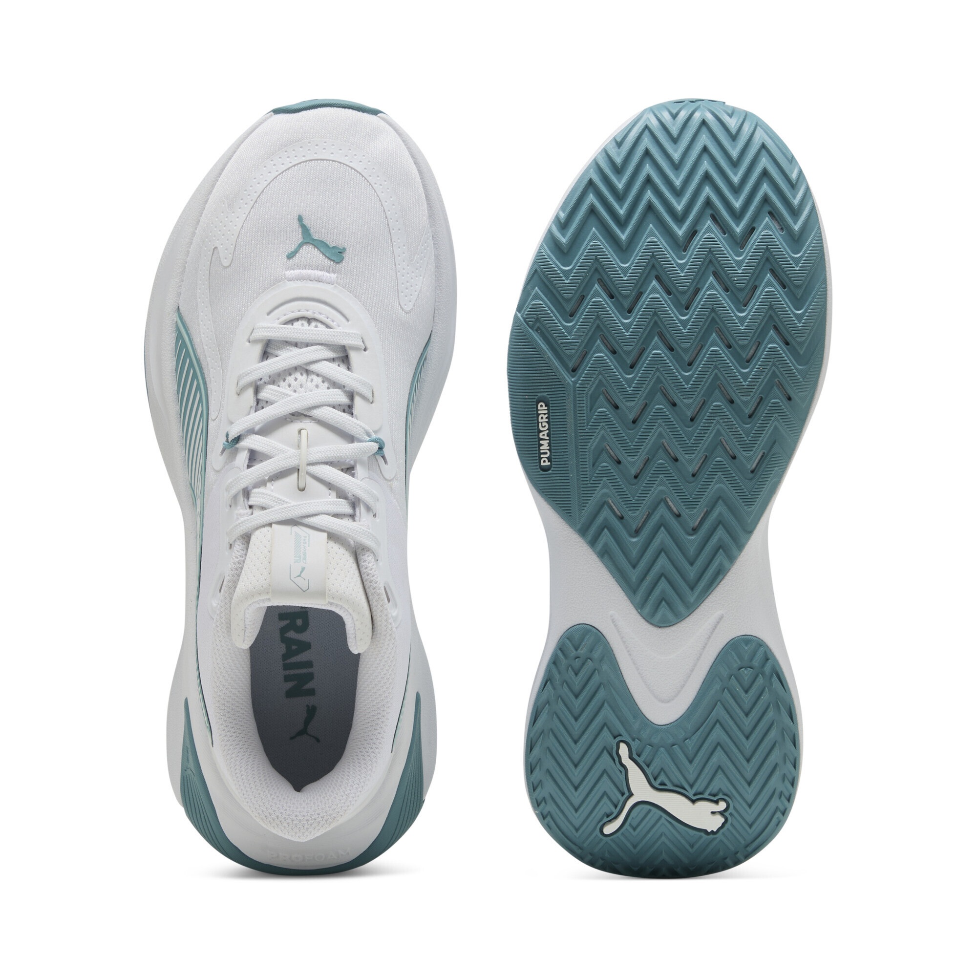 Puma Baskets Pwr Hybrid PUMA White / Fresh Water / Baltic Sea Blue EU 37 Femme 3
