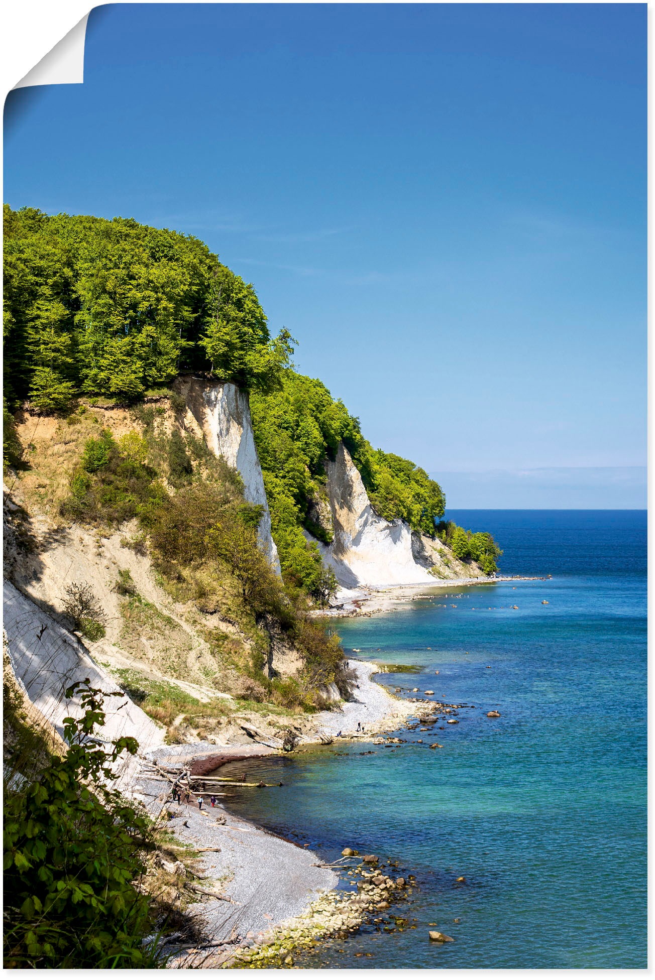 Artland Wandbild "Kreidefelsen Ostseeküste Insel Rügen", Felsen, (1 St.), a günstig online kaufen