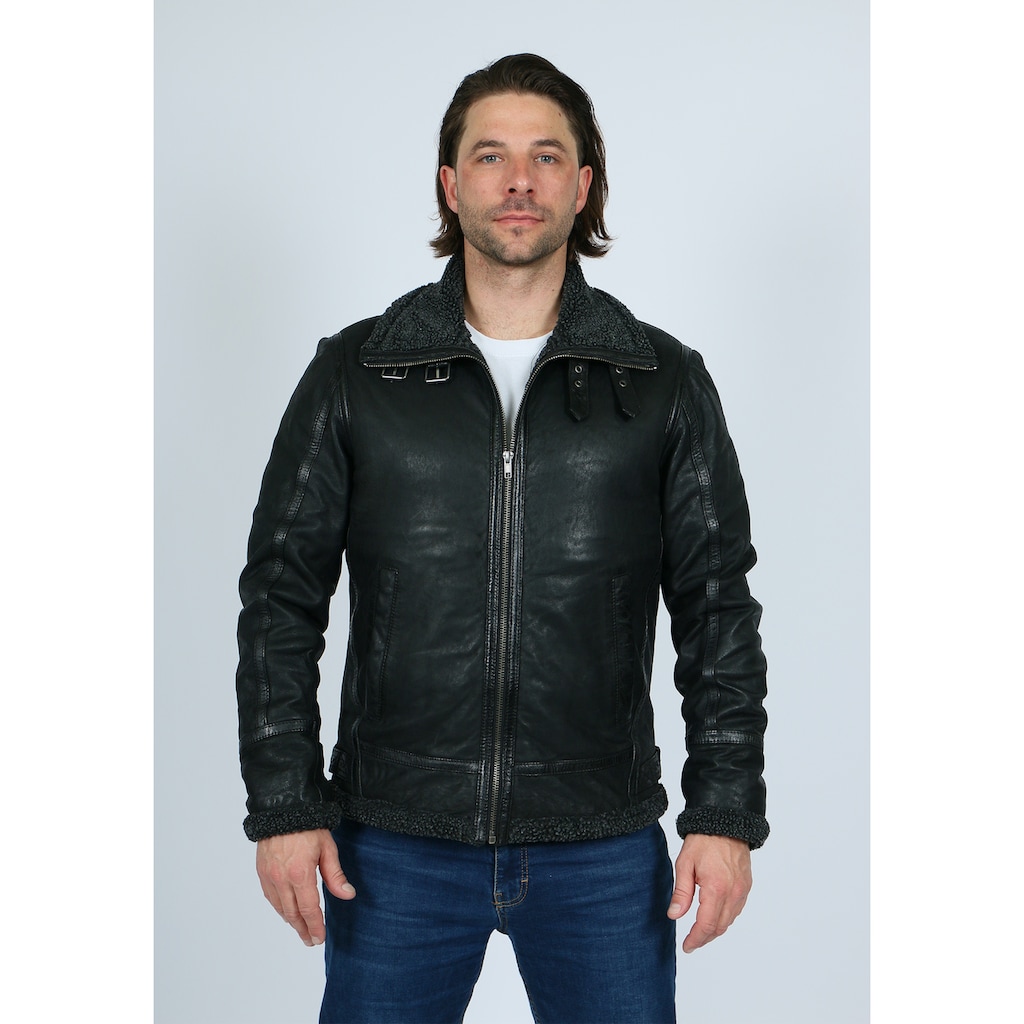 Freaky Nation Lederjacke »Pilot Boy-FN«