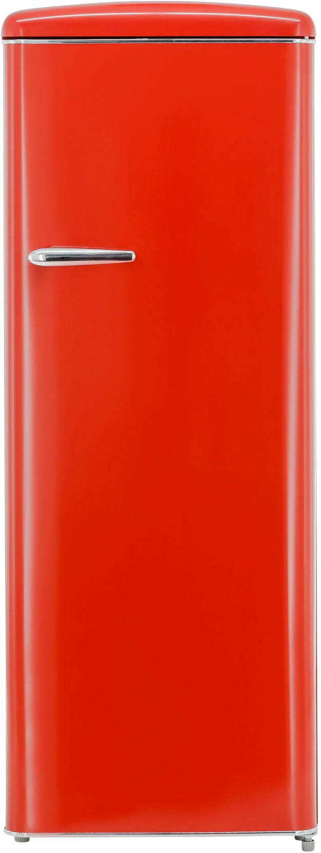 exquisit Kühlschrank "RKS325-V-H-160F", RKS325-V-H-160F rot, 144 cm hoch, 55 cm breit, 229 L Volumen