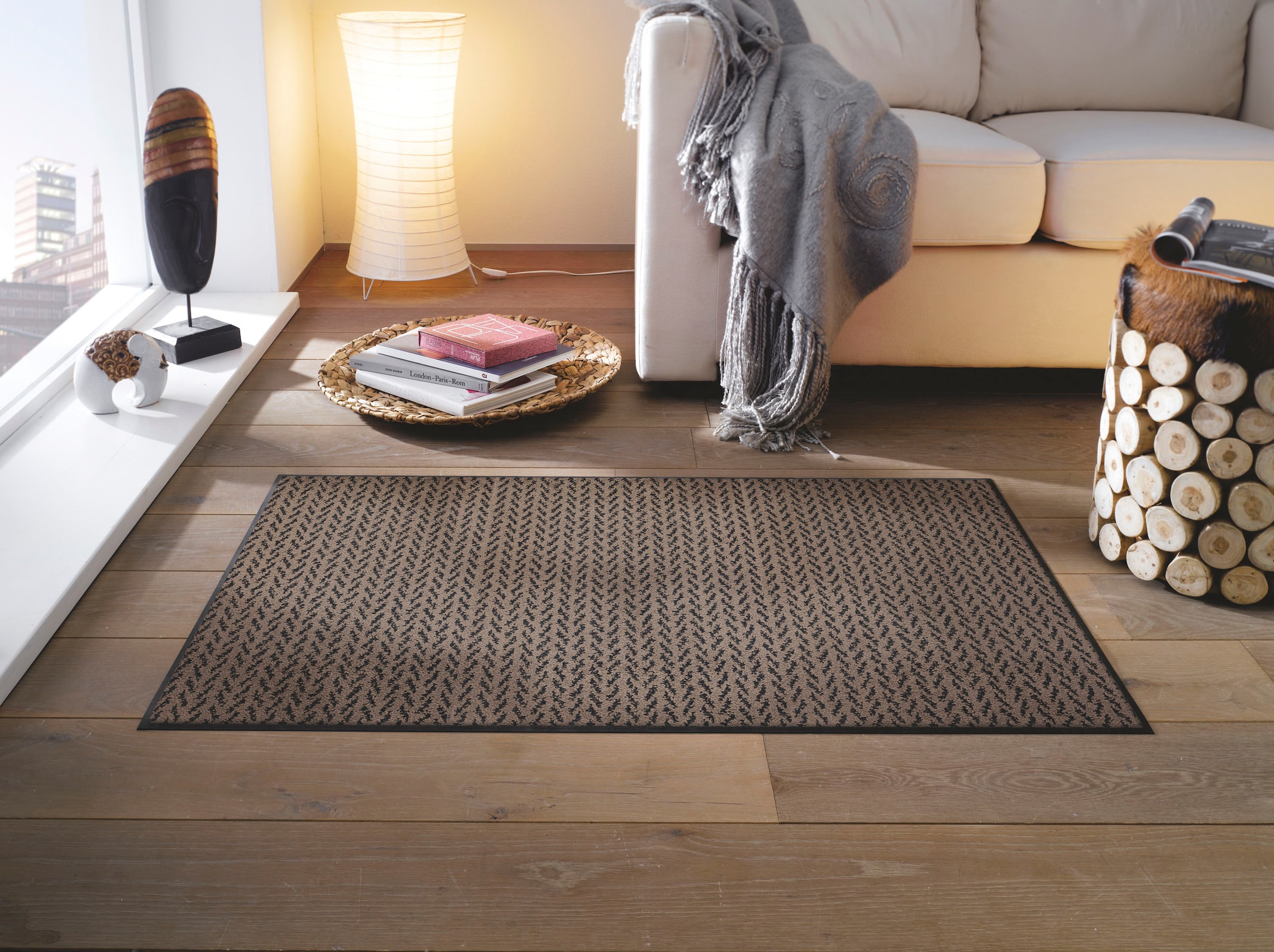 »Duo BAUR rutschhemmend, Mocha«, In- und waschbar | rechteckig, geeignet, by Teppich bestellen wash+dry Outdoor Kleen-Tex