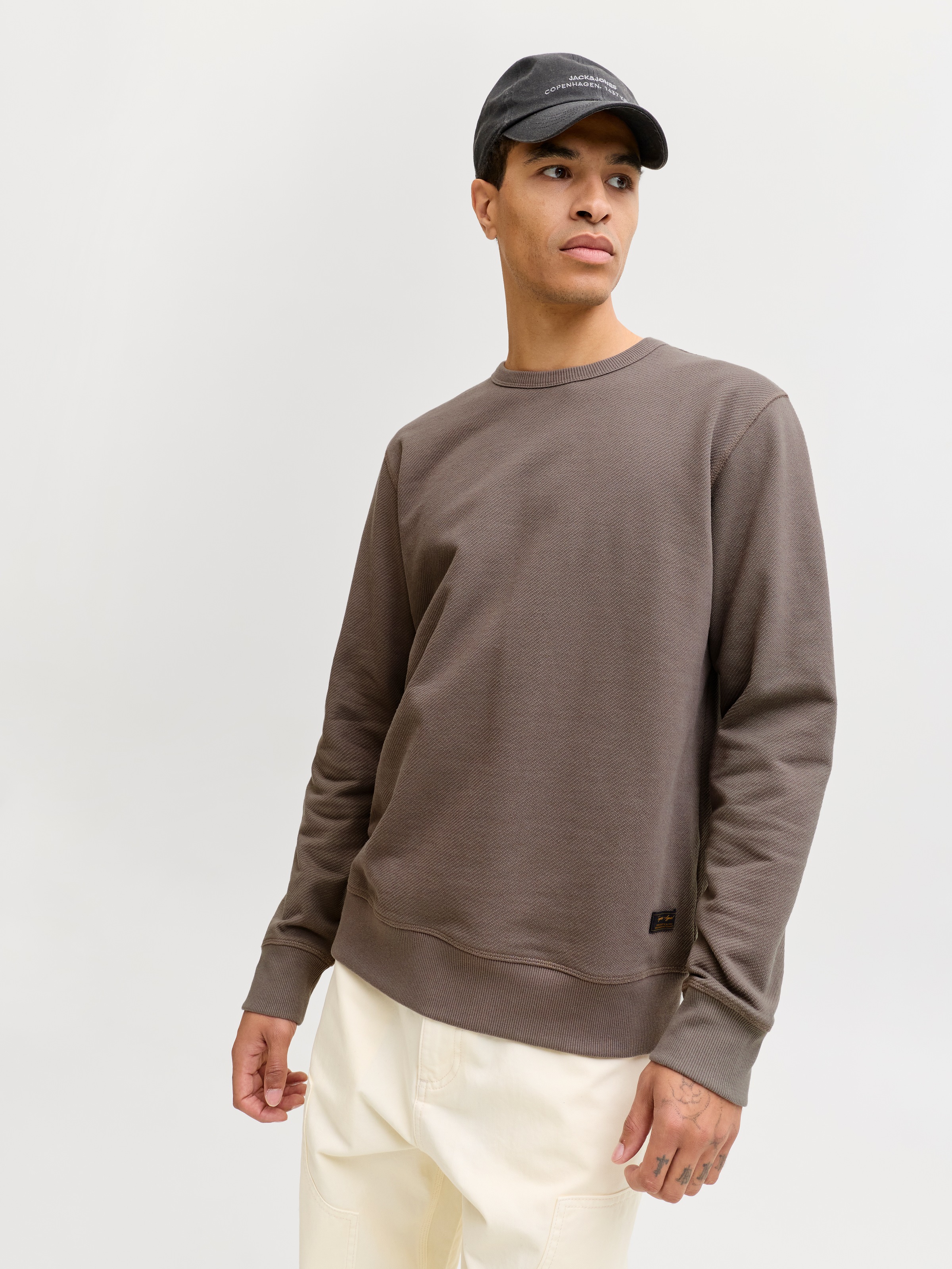 Jack & Jones Sweatshirt "JJEDOVER CLASSIC SWEAT CREW NECK SN", mit Markenla günstig online kaufen