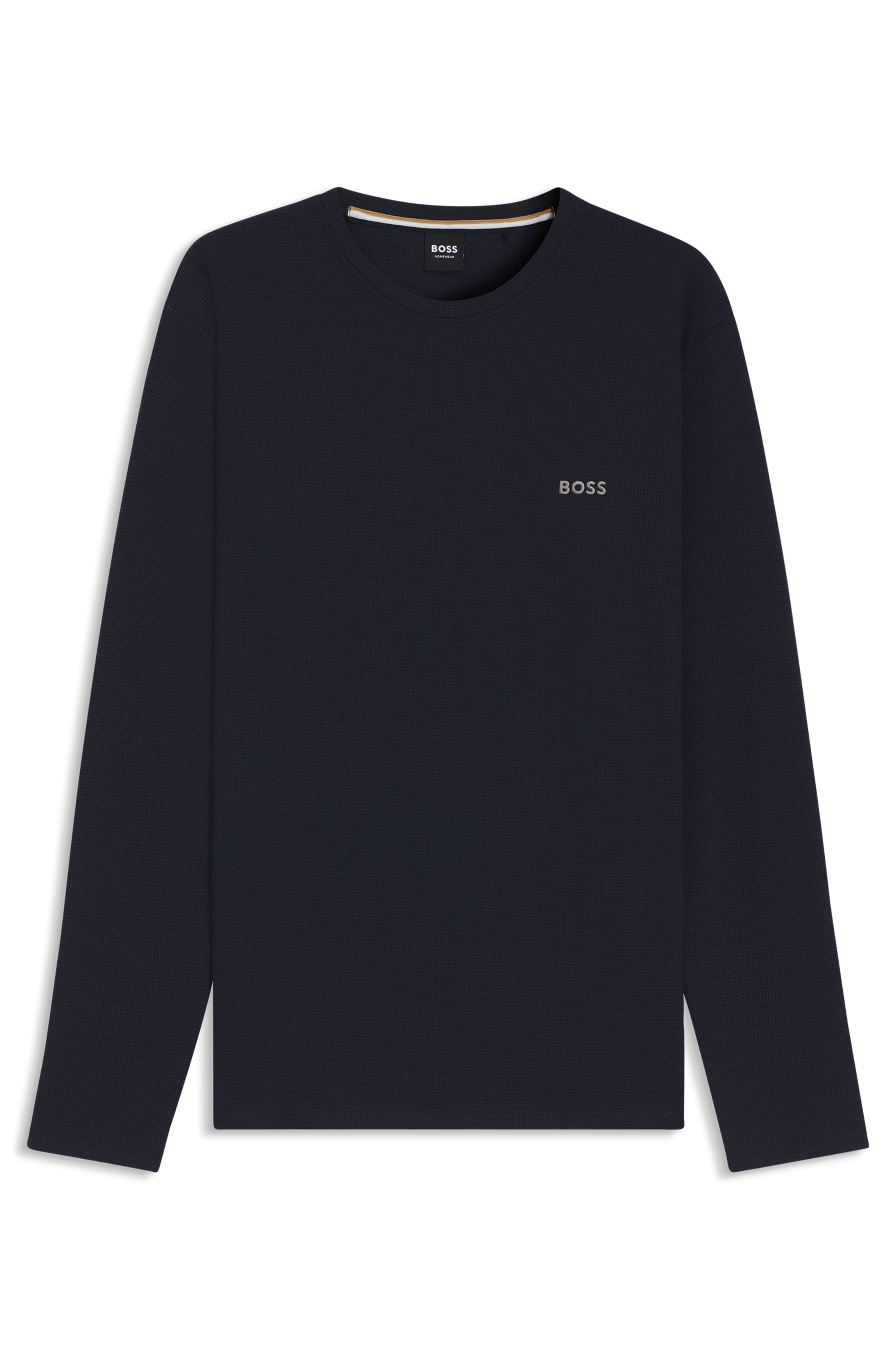 BOSS Pyjamaoberteil »Waffle LS-Shirt«