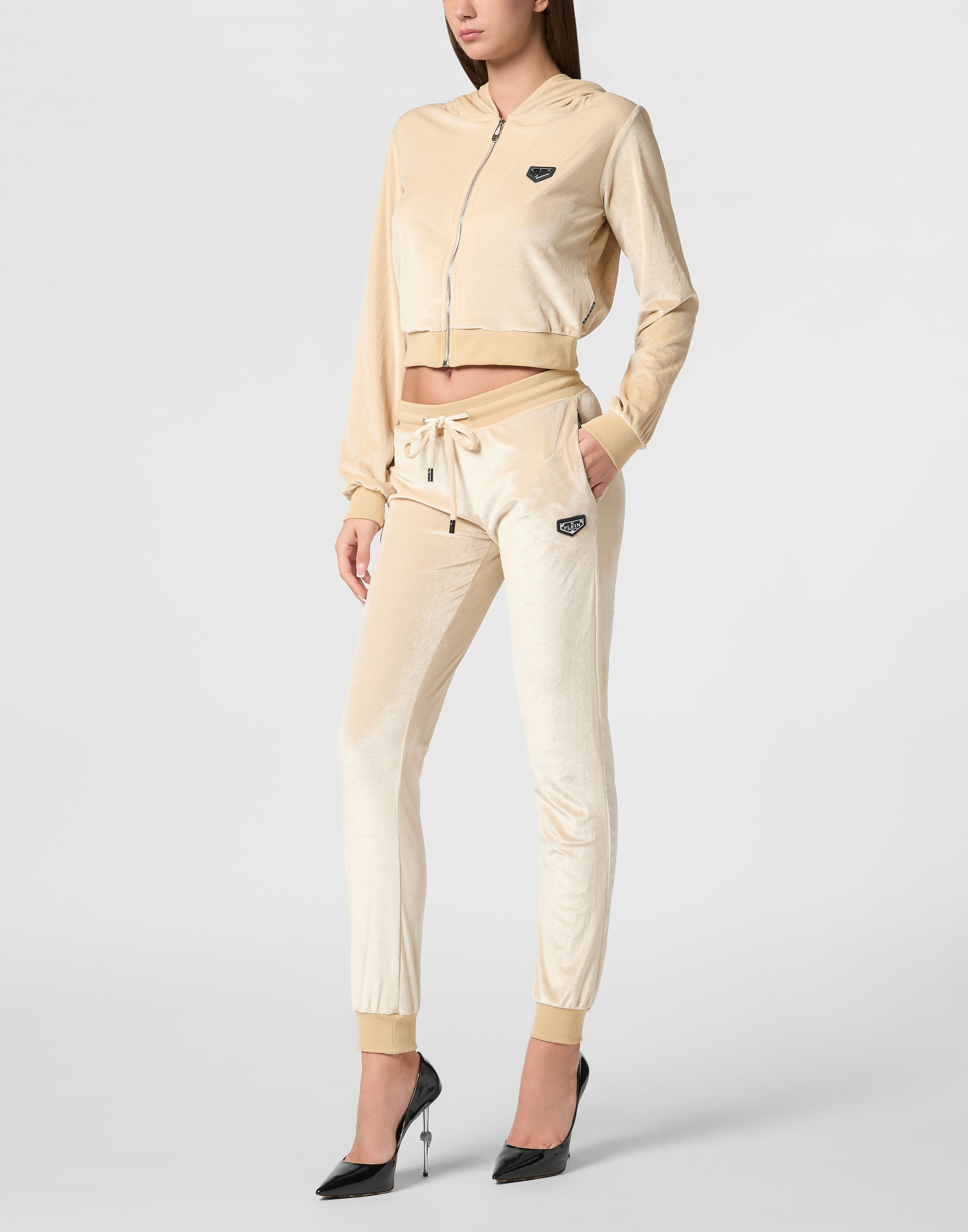 Thumbnail - PHILIPP PLEIN Kapuzensweatjacke "Skull Mit Schmucksteinen"