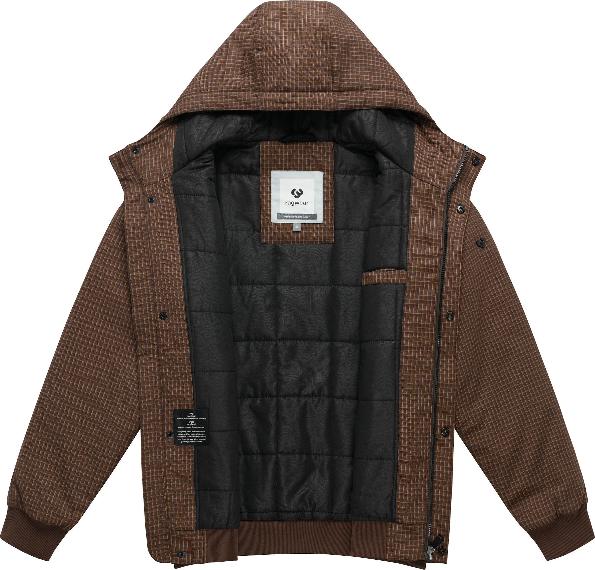 Ragwear Outdoorjacke »Docksid Y« mit Kapuze Warme Winter Jacke mit verstellbarer Kapuze
