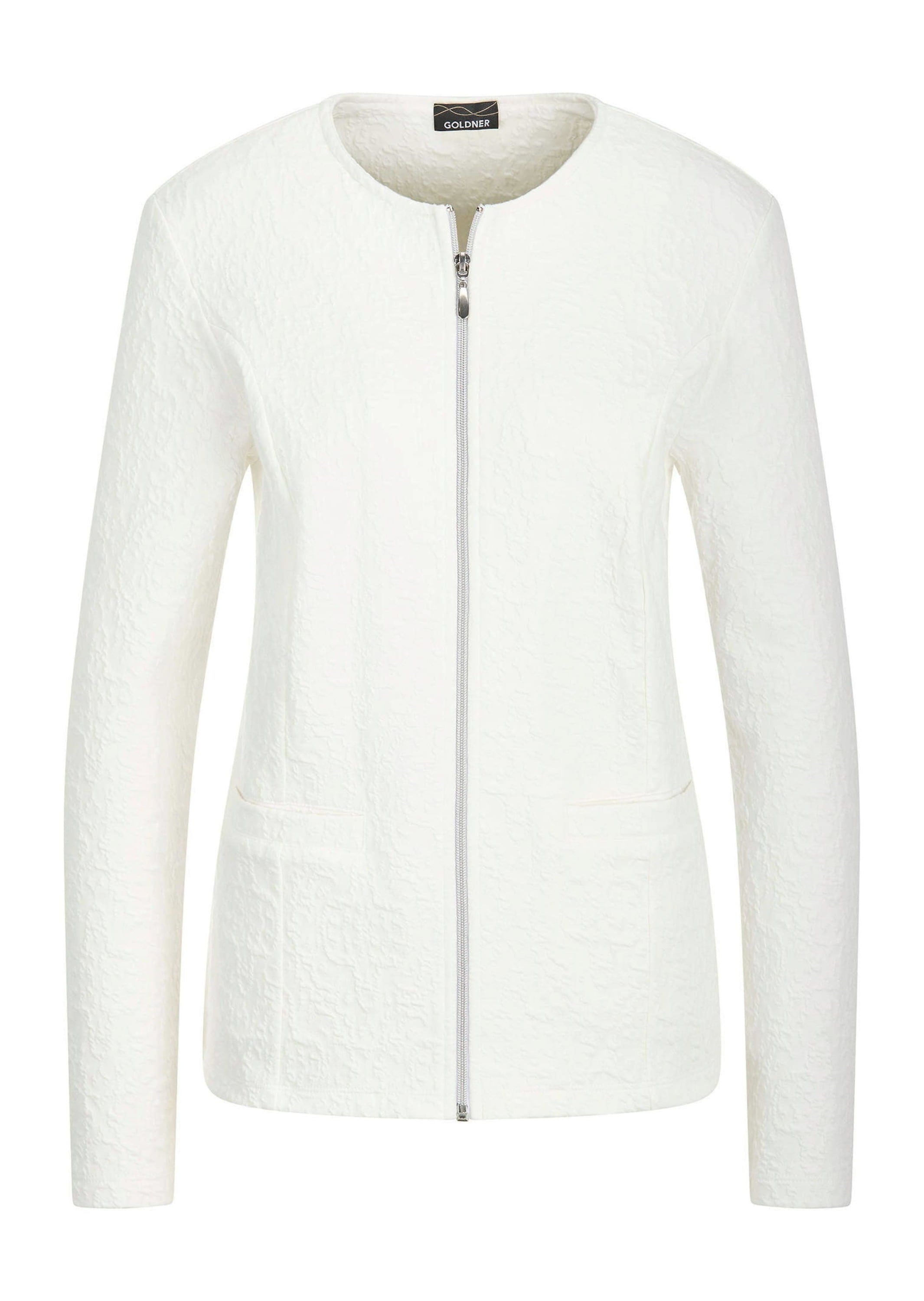 GOLDNER "Elegante Baumwolljacke mit Struktur" Jaquardstruktur im Jersey