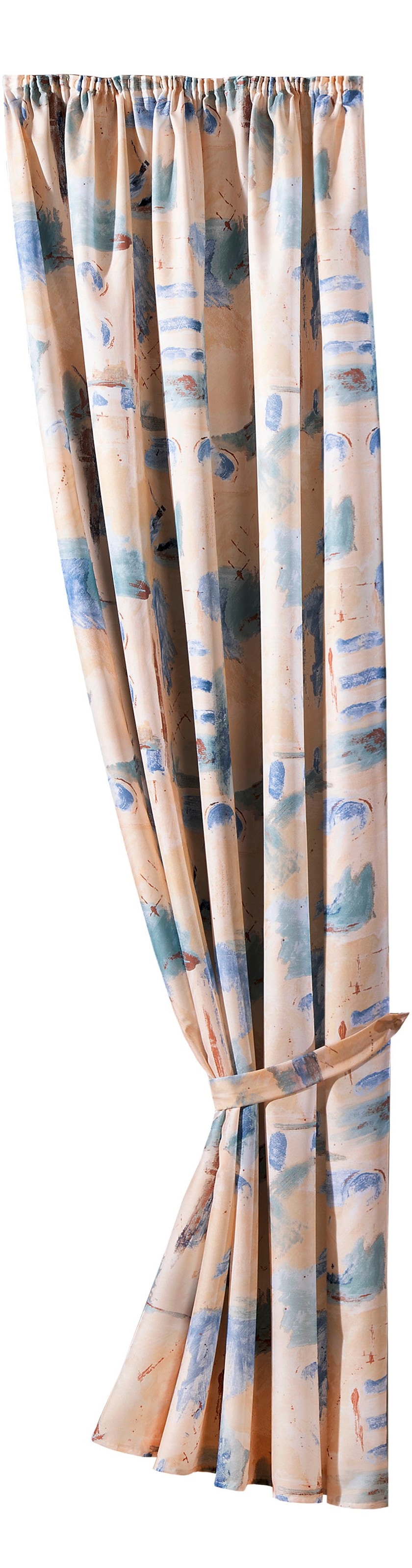 Weckbrodt Vorhang "Matteo" Kräuselband 1 Stk. tlg. Satin, bedruckt, leichte günstig online kaufen