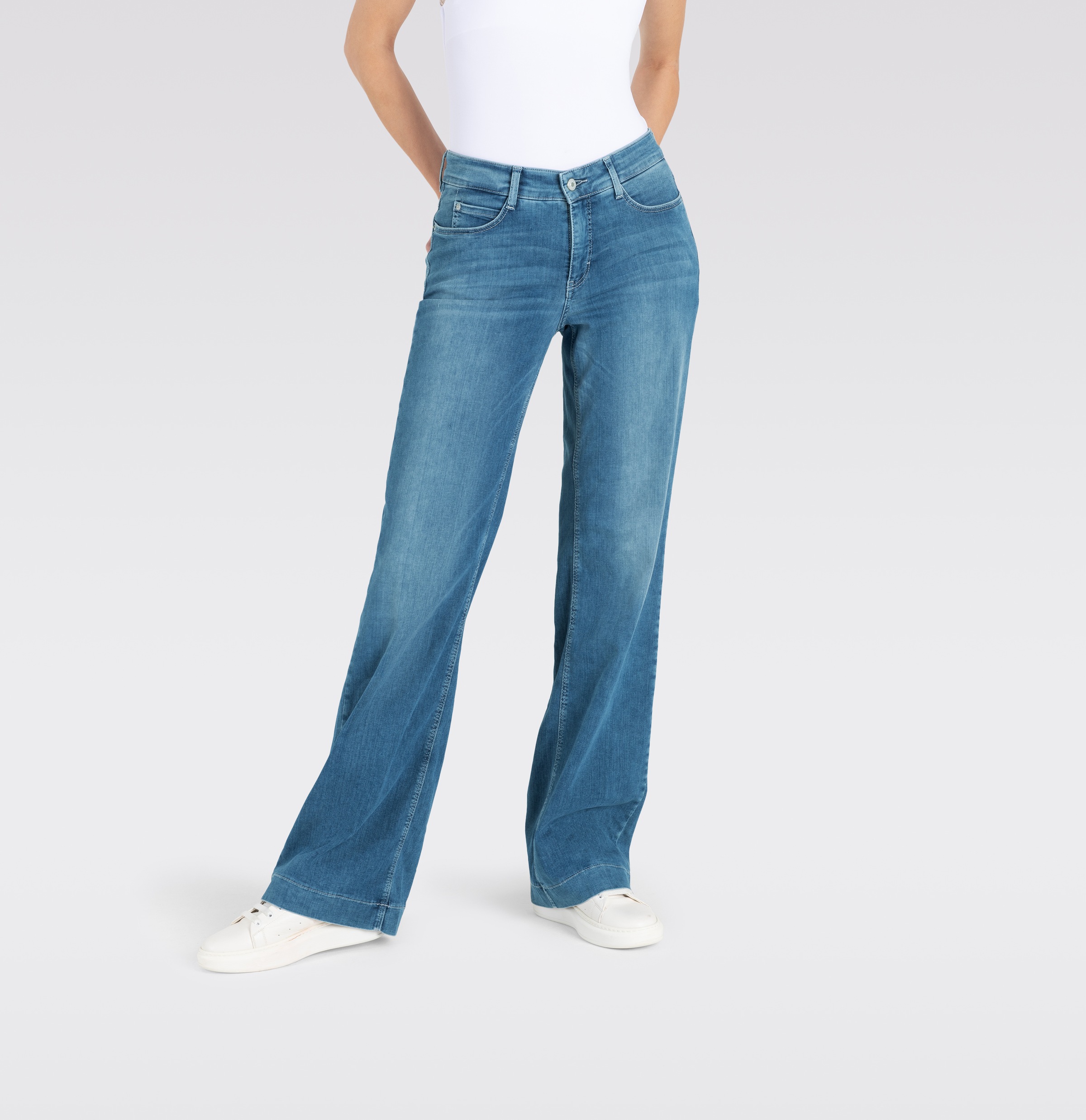 Thumbnail - MAC Weite Jeans "DREAM WIDE" mit weitem Bein-Stretch