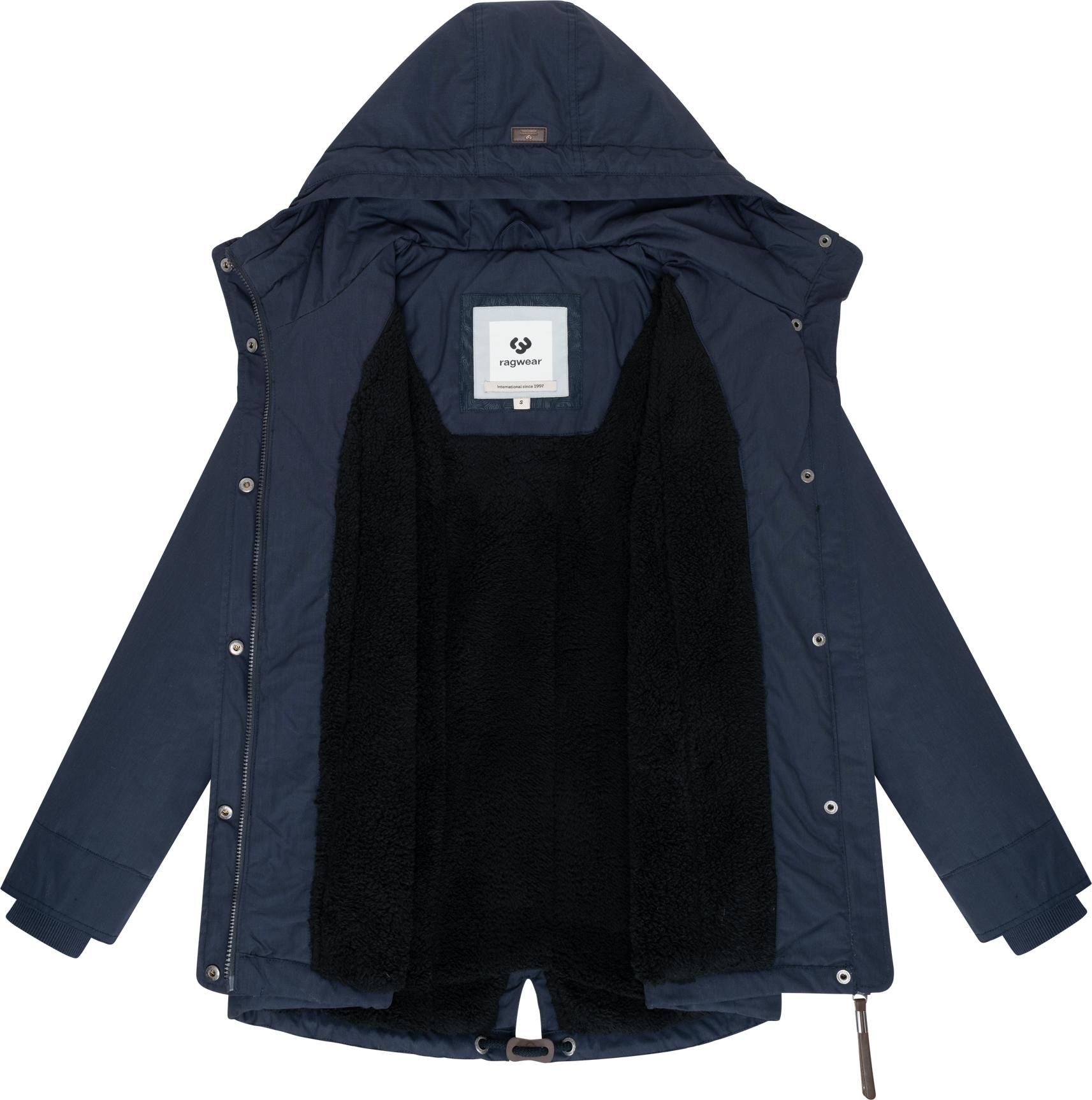 Ragwear Winterjacke »Parkker Warm YOUMODO«, mit Kapuze, Winter Parka mit kuscheligem Teddy-Innenfutter