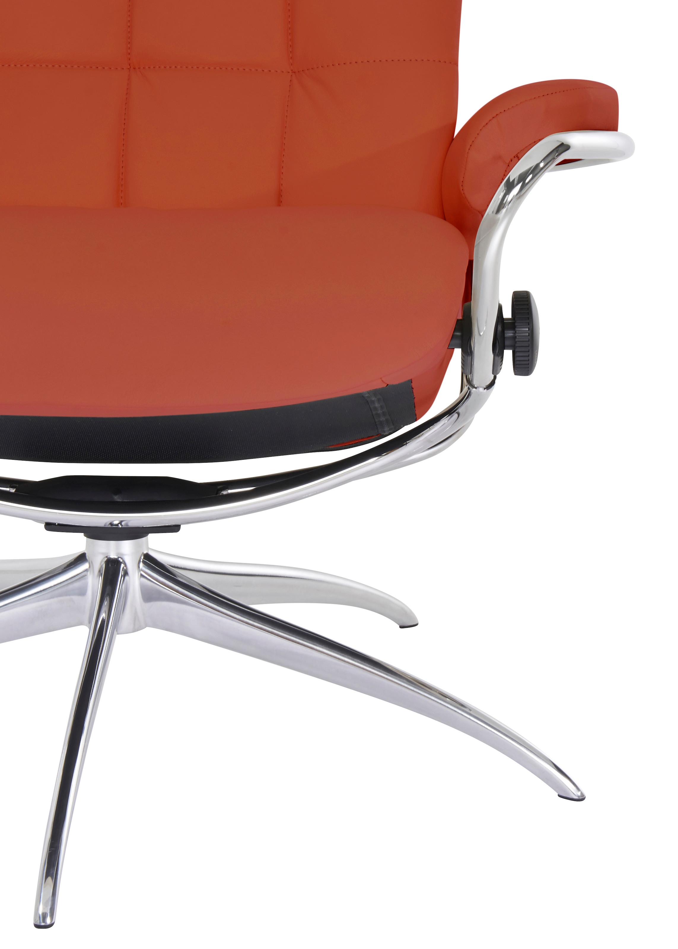Stressless® Relaxsessel »London«, (Set, Relaxsessel mit Hocker), mit Hocker, High Back, mit Star Base, Gestell Chrom