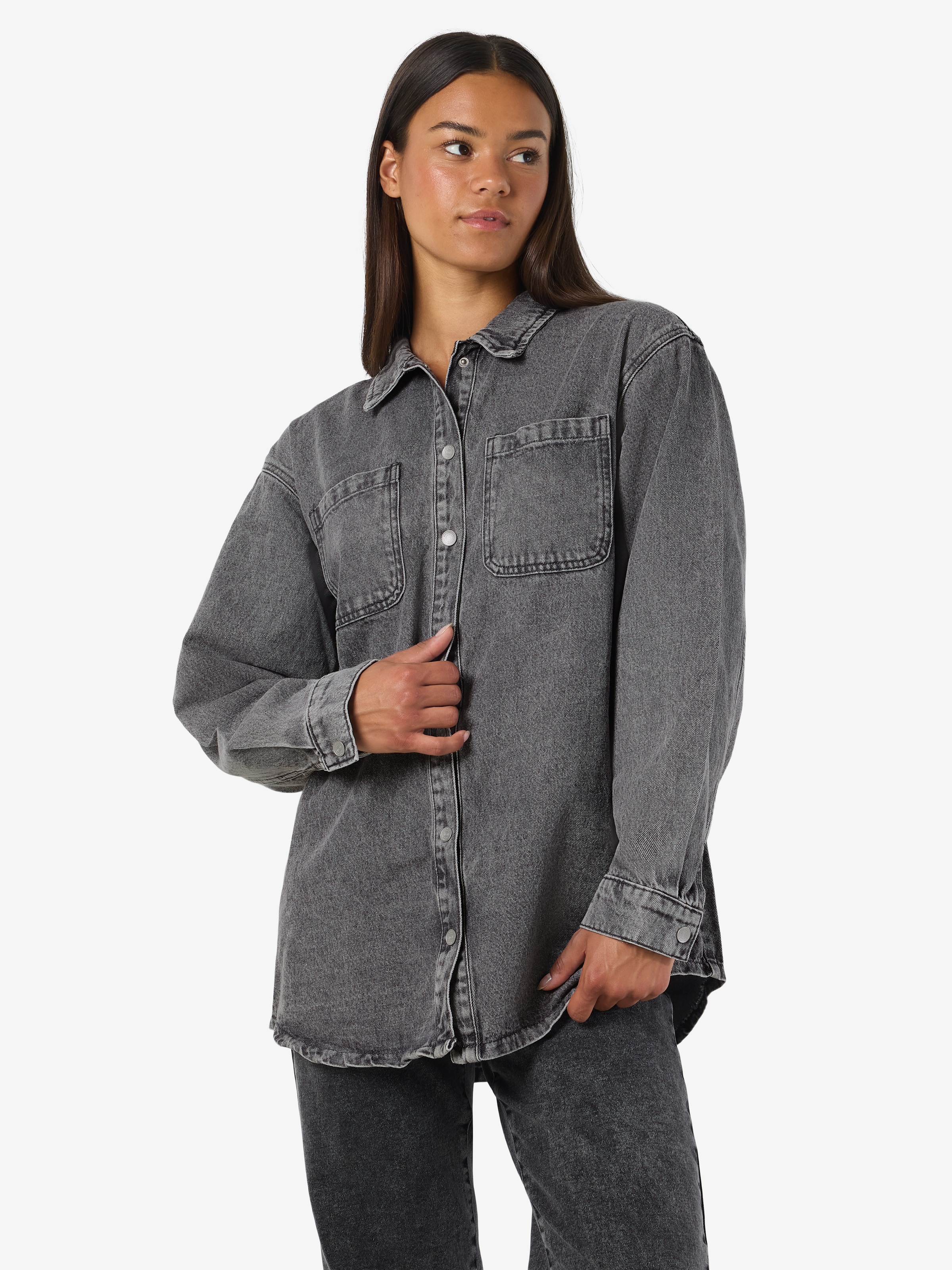 Noisy may Jeansjacke "NMALVA L/S DNM SHACKET AZ450MG NOOS" günstig online kaufen