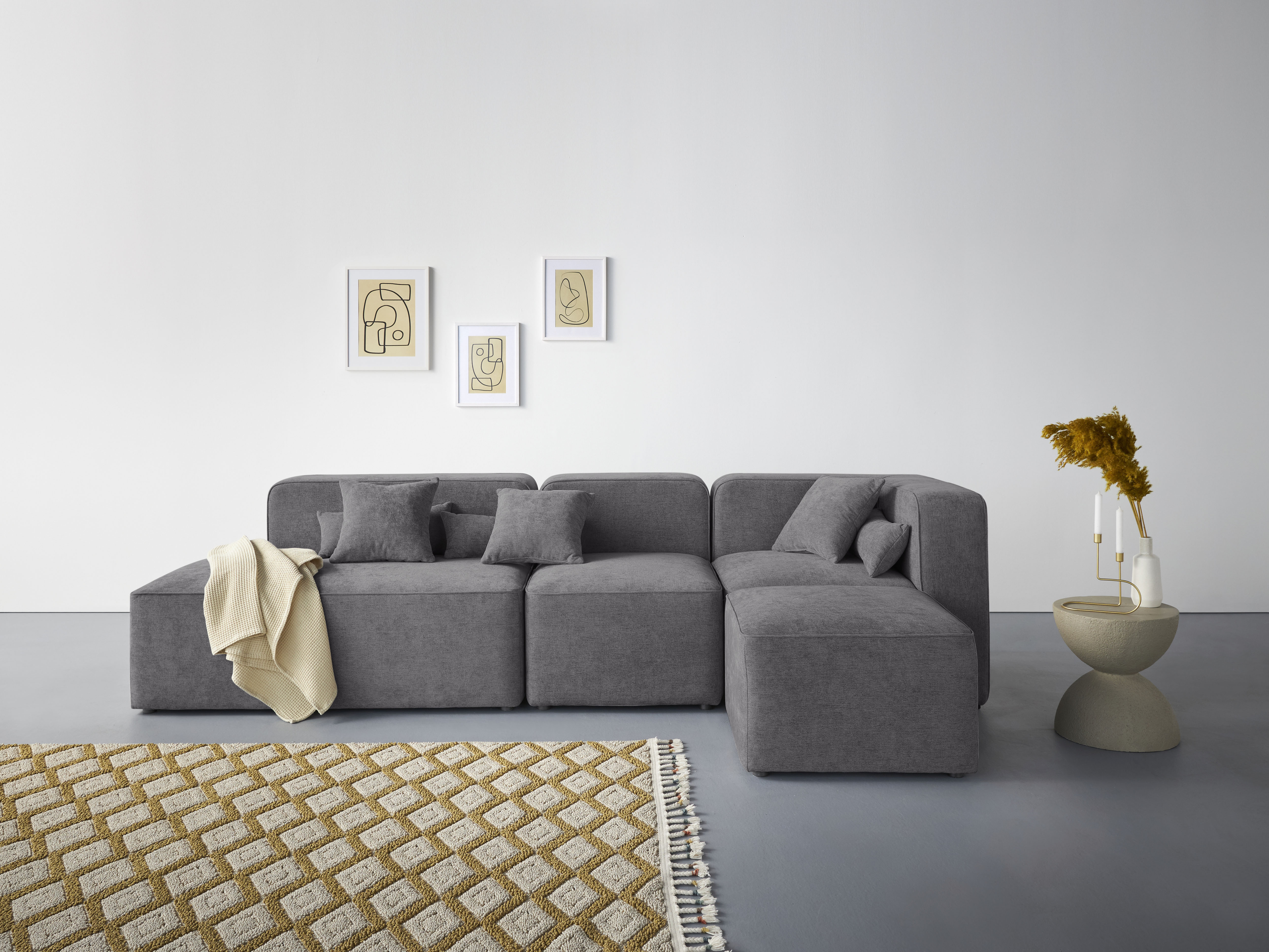 Home affaire Ecksofa "Sundstrup L-Form" Modulserie, individuelle Zusammenstellung
