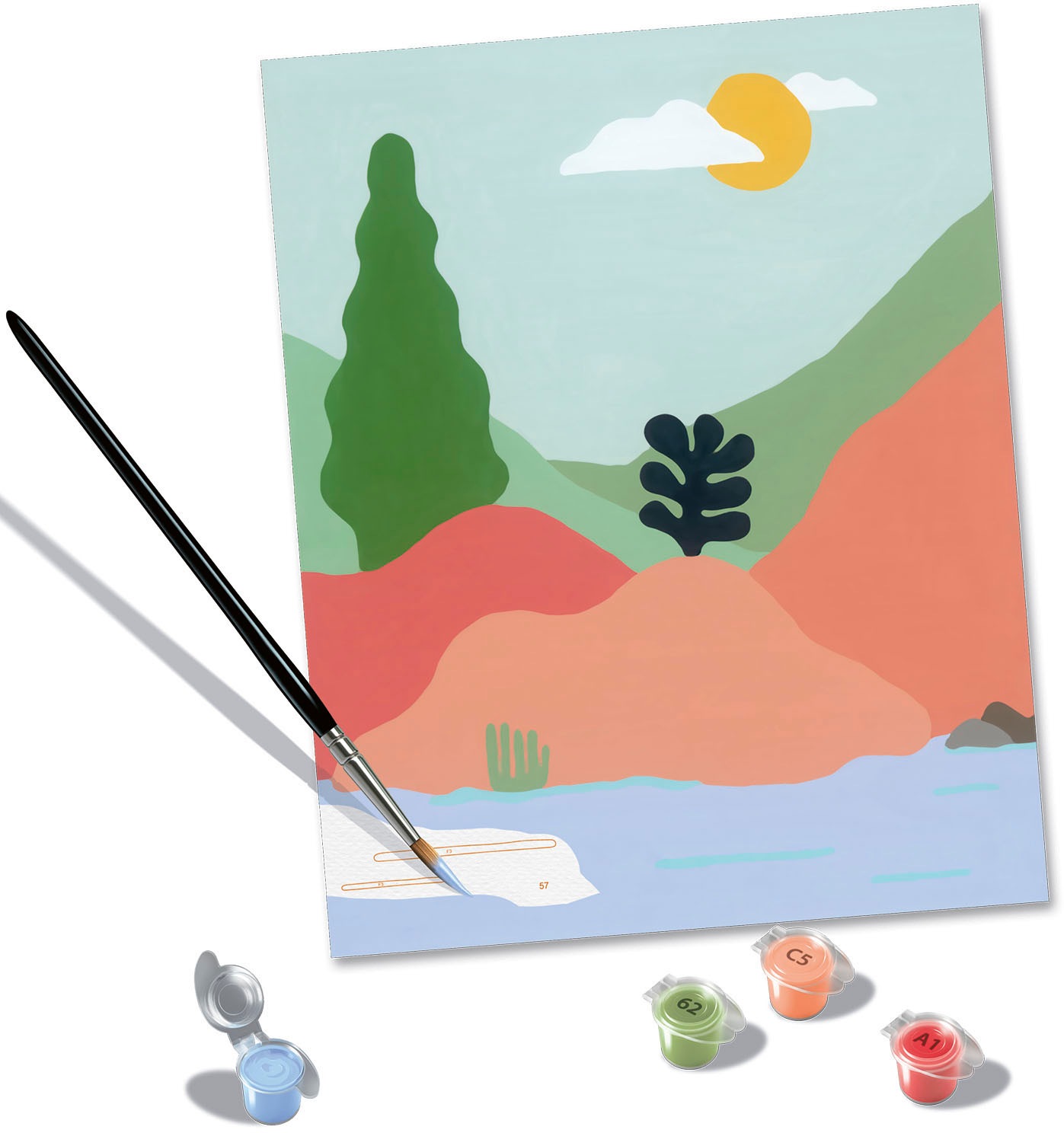 Ravensburger Malen nach Zahlen »CreArt, At the Lake«, Made in Europe