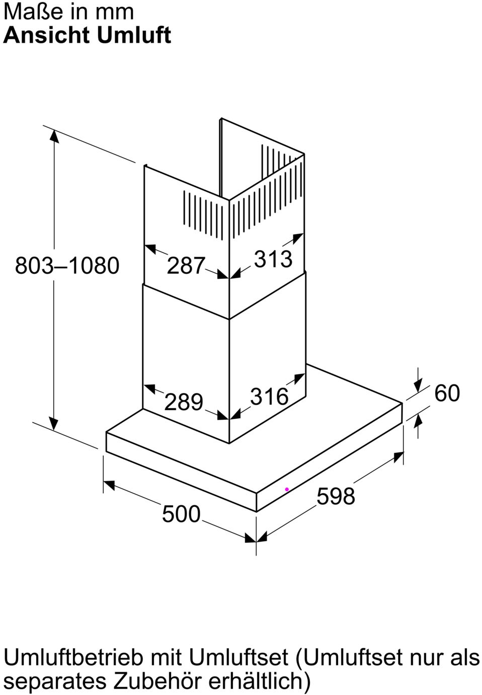 BOSCH Wandhaube »DWB65CC30« Serie Serie 4