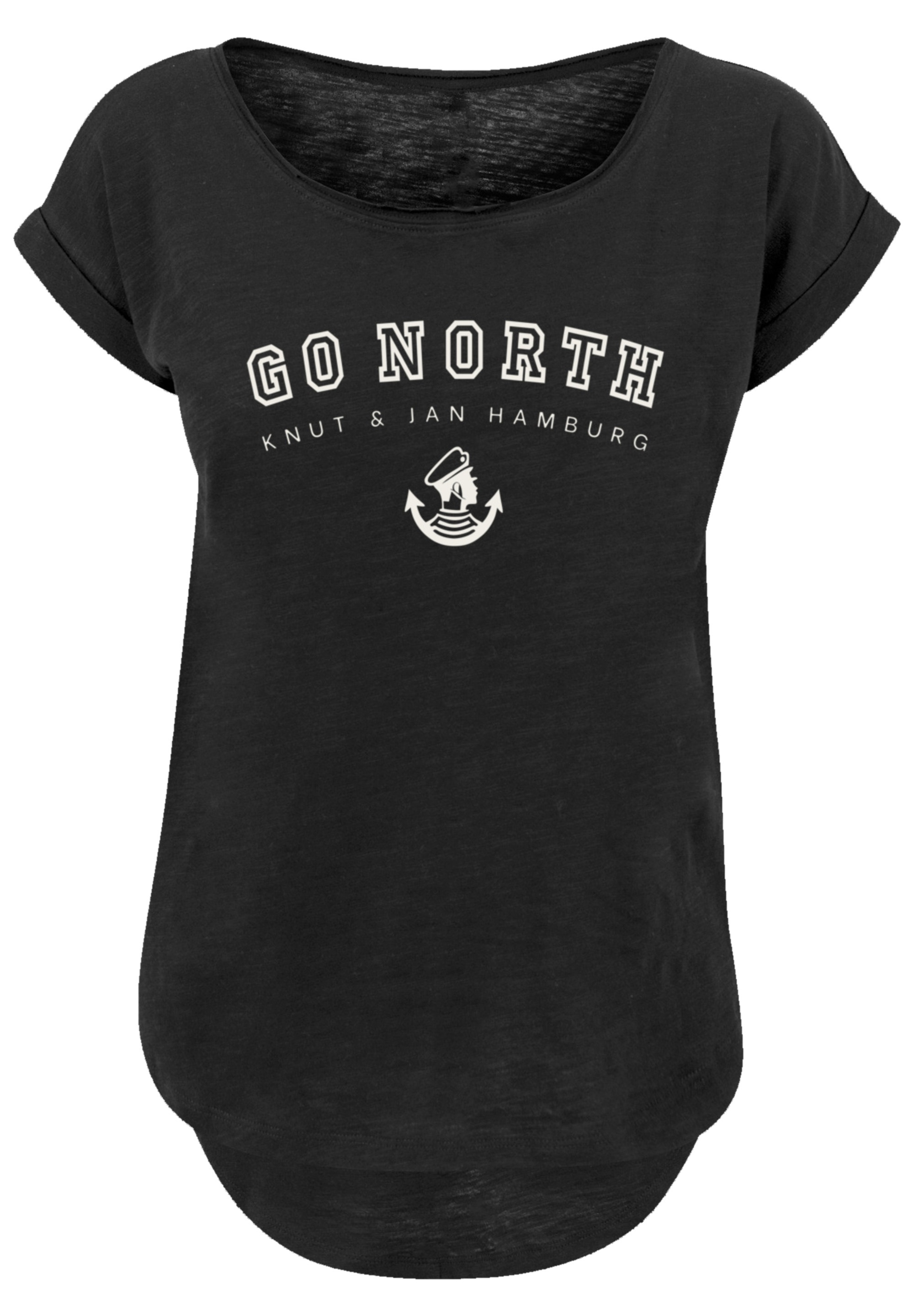 F4NT4STIC T-Shirt "Go North Knut & Jan Hamburg", Print günstig online kaufen