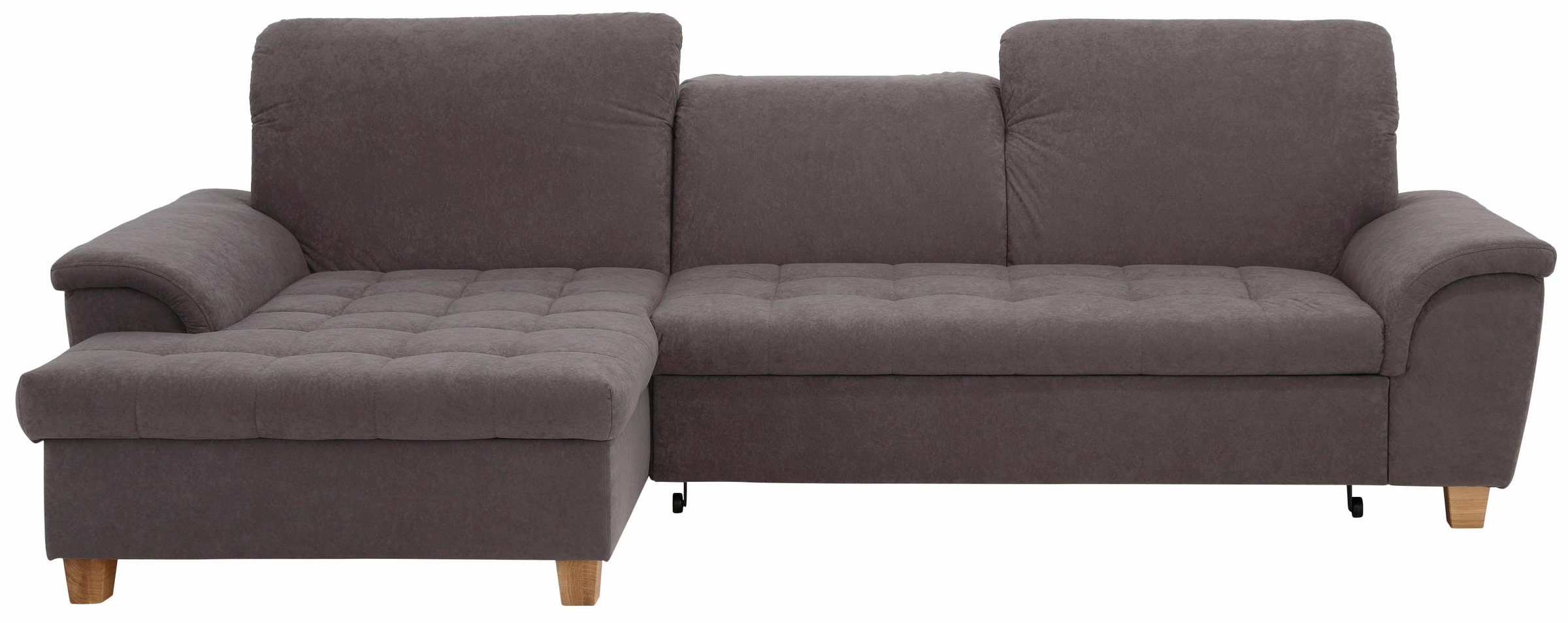 Home affaire Ecksofa »Lyla L-Form«, mit Recamiere, wahlweise mit Rückenfunktion und zusätzlich mit Bett