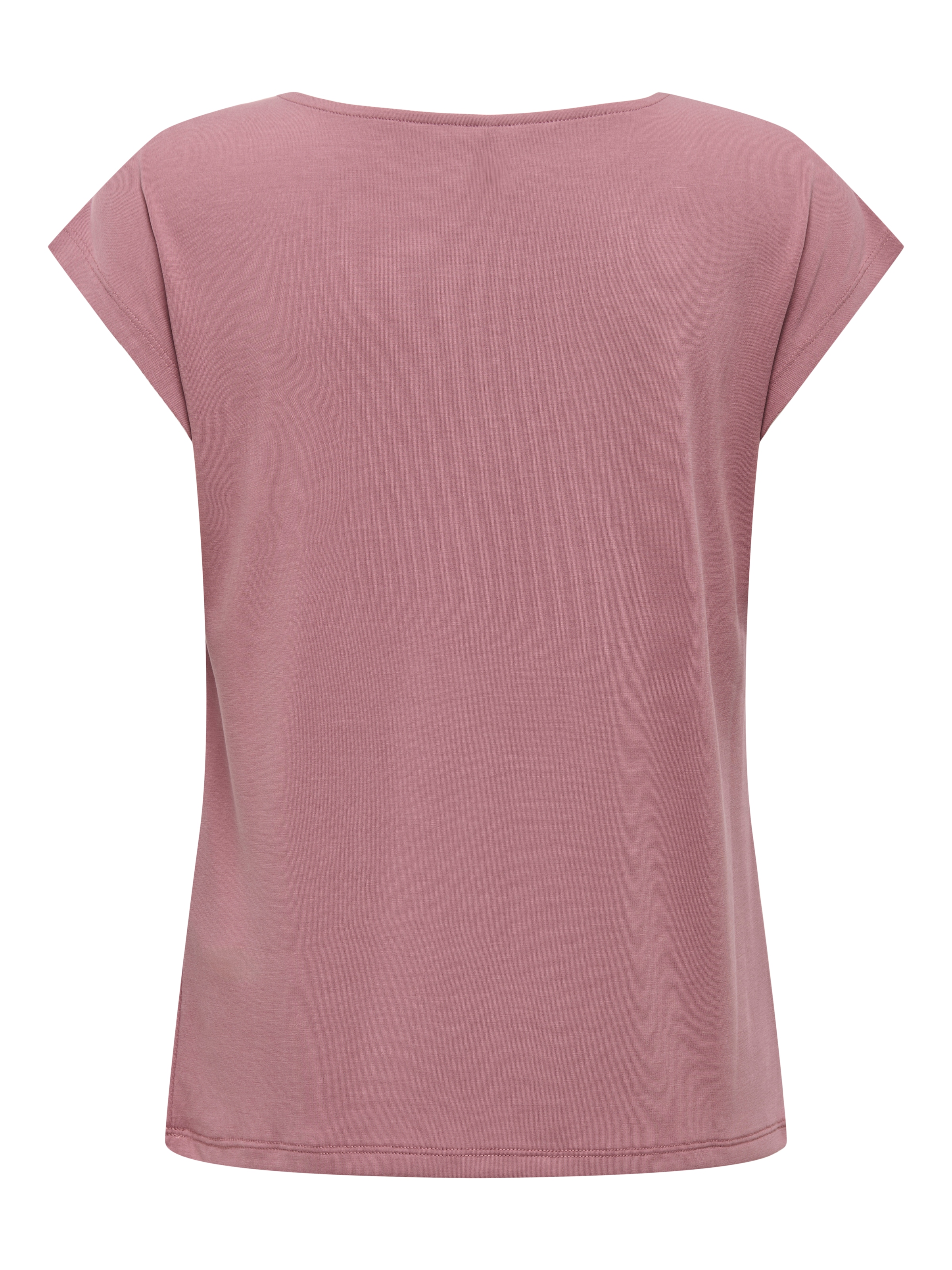 ONLY ONLFREE S/S Top Col V Rose Brun Taille L 6