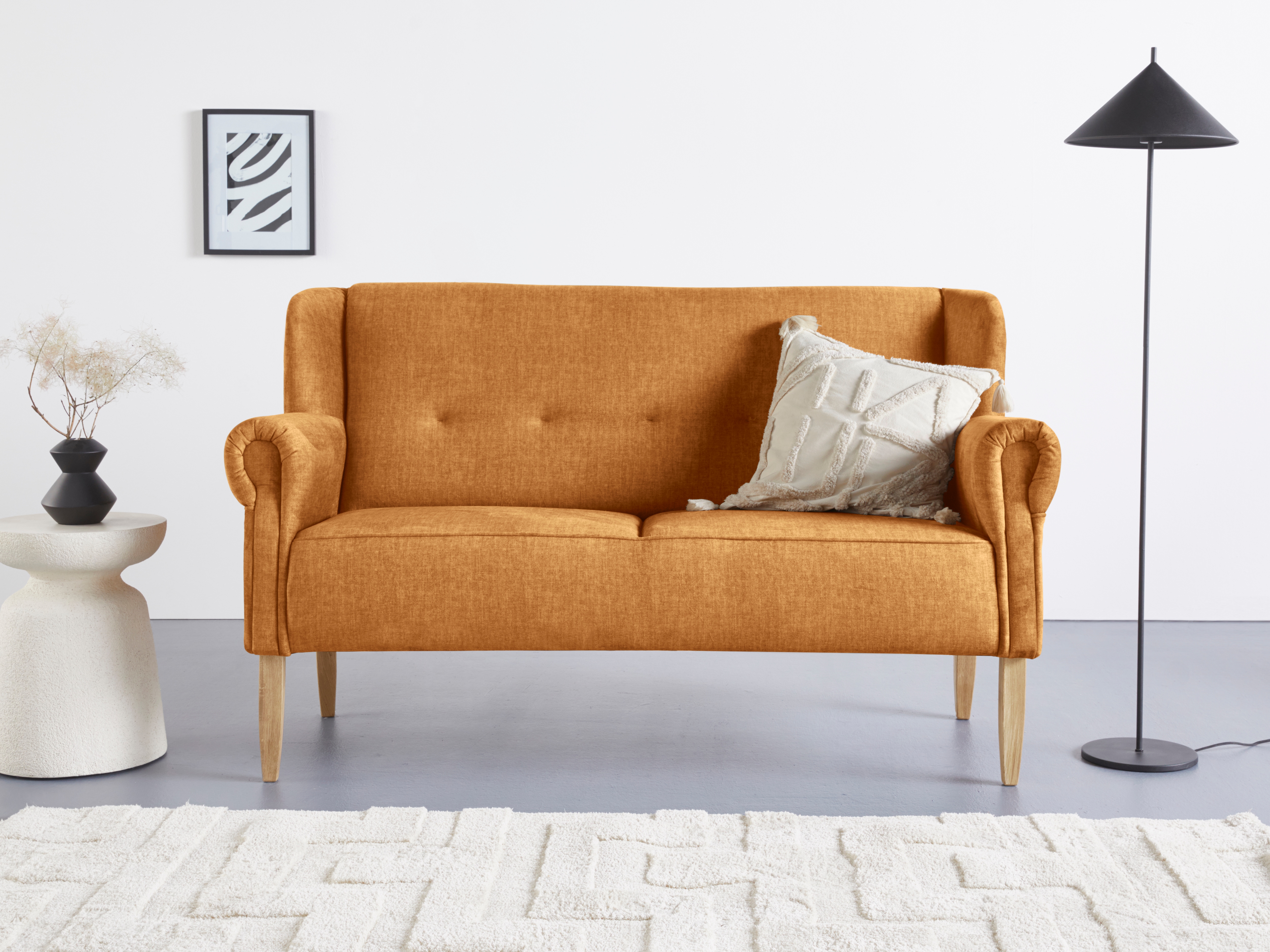 Home affaire Küchensofa "Moro Couch mit Federkern, bequem, Breite" in verschiedenen Stoffe und Farben