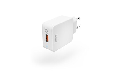 Hama USB-Ladegerät »Schnellladegerät "Qualcomm® Quick Charge™ 3.0", USB-A, 19,5 W, Weiß« kaufen
