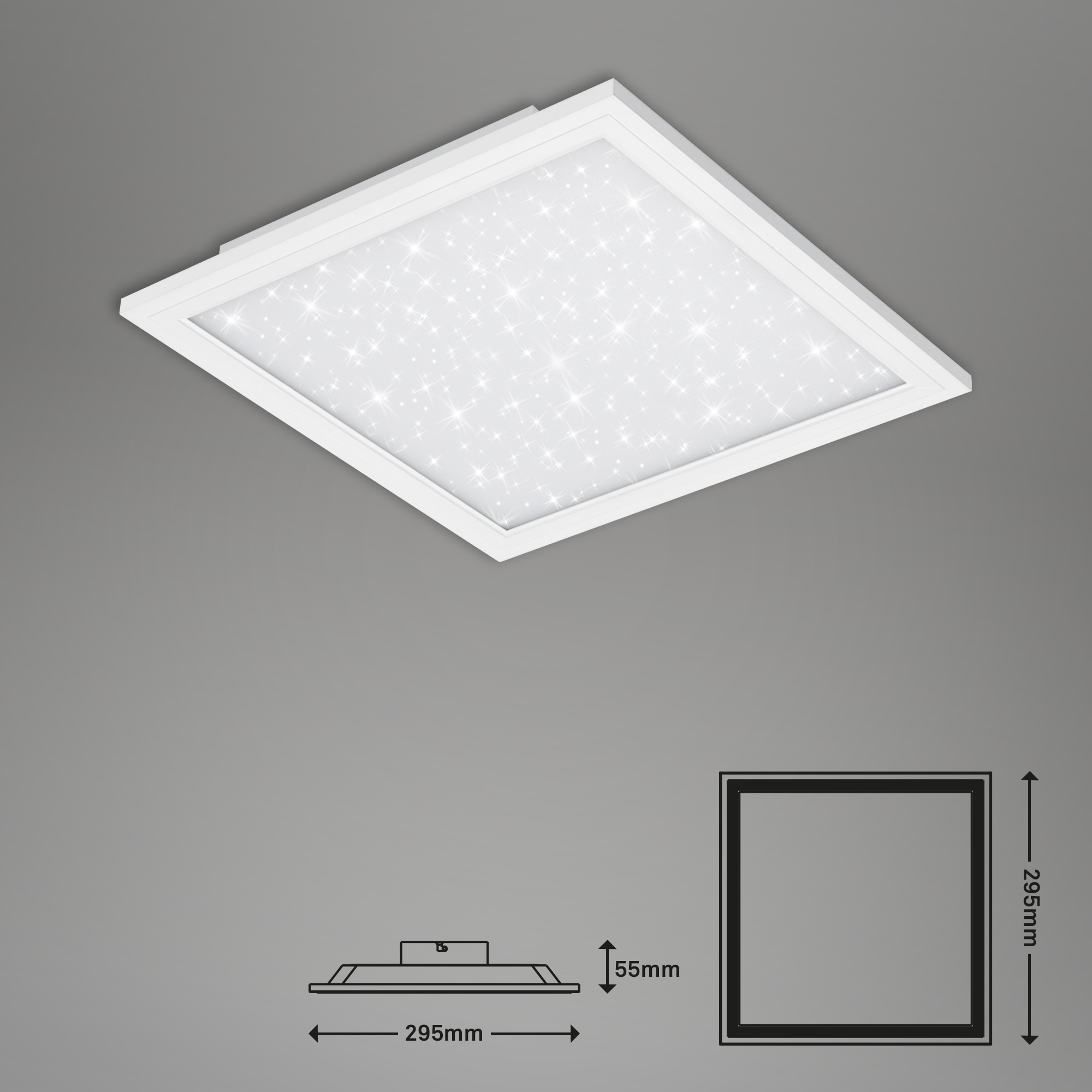Briloner Leuchten LED Panel »PALLAS« mit Fernbedienung