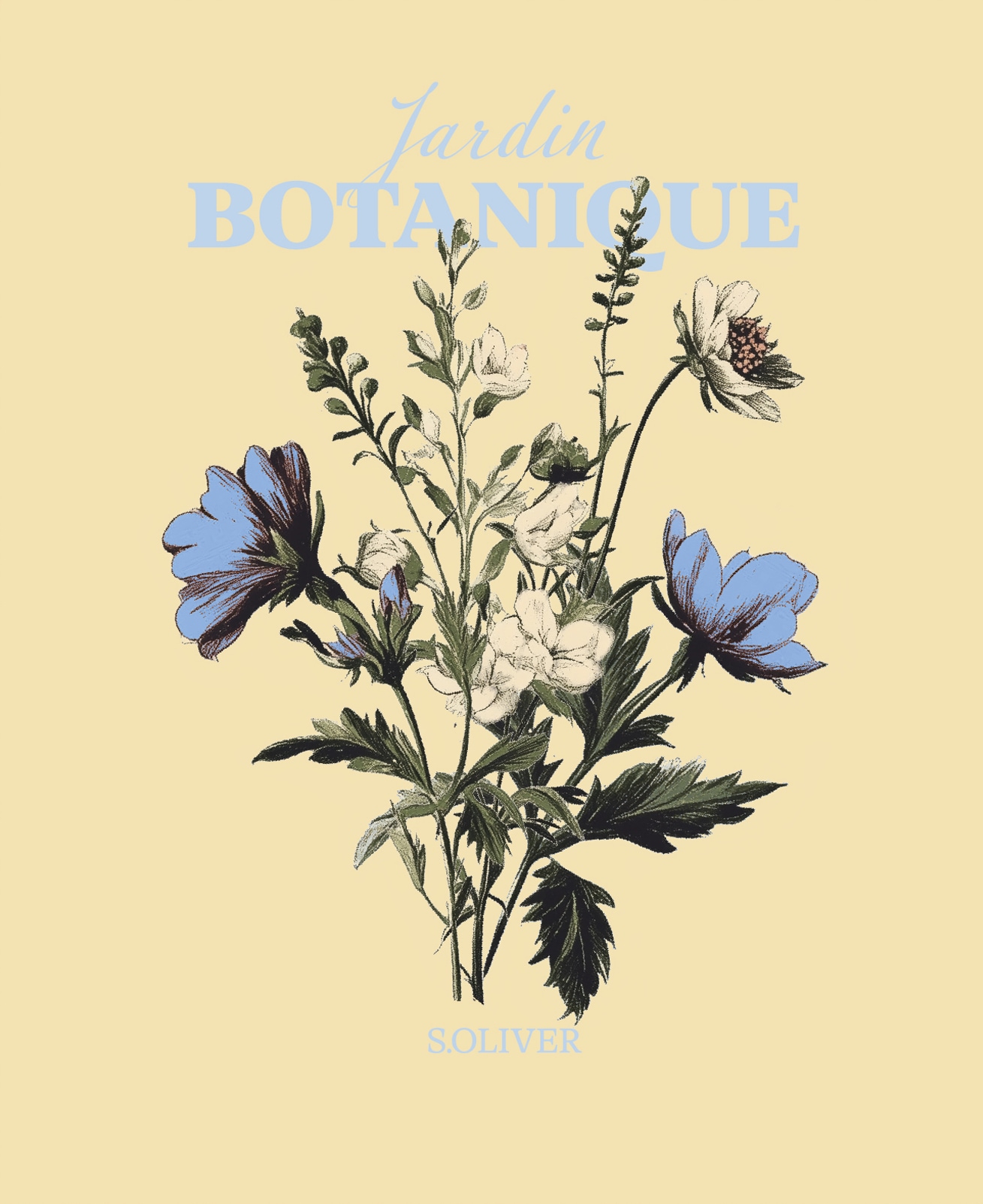 s.Oliver Poster "Ein Blumenstrauß, Blumenbucket in gelb" Kunst  Schriftzug günstig online kaufen