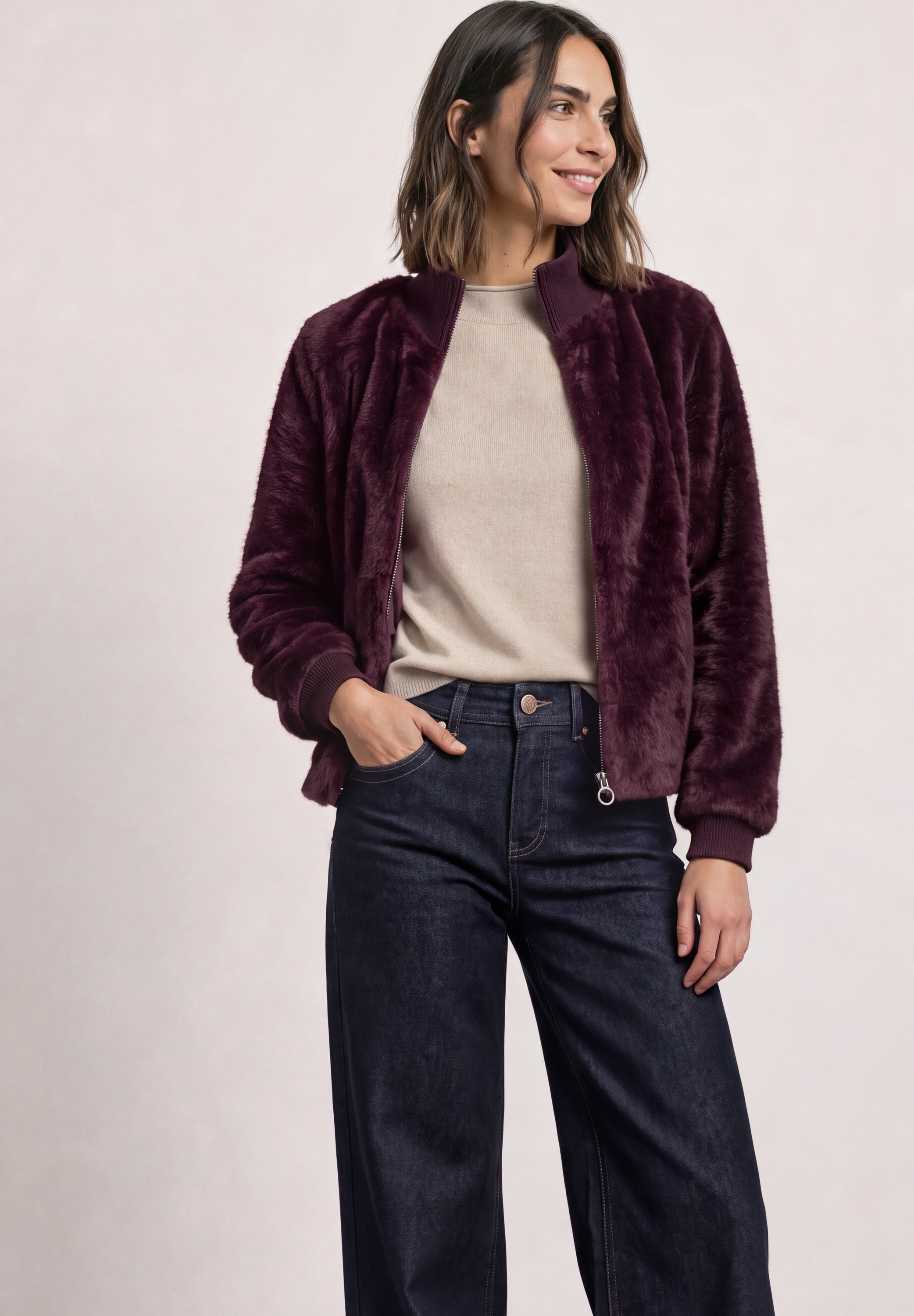 STREET ONE Blouson ohne Kapuze mit Elastiksaum und Tunnelzug