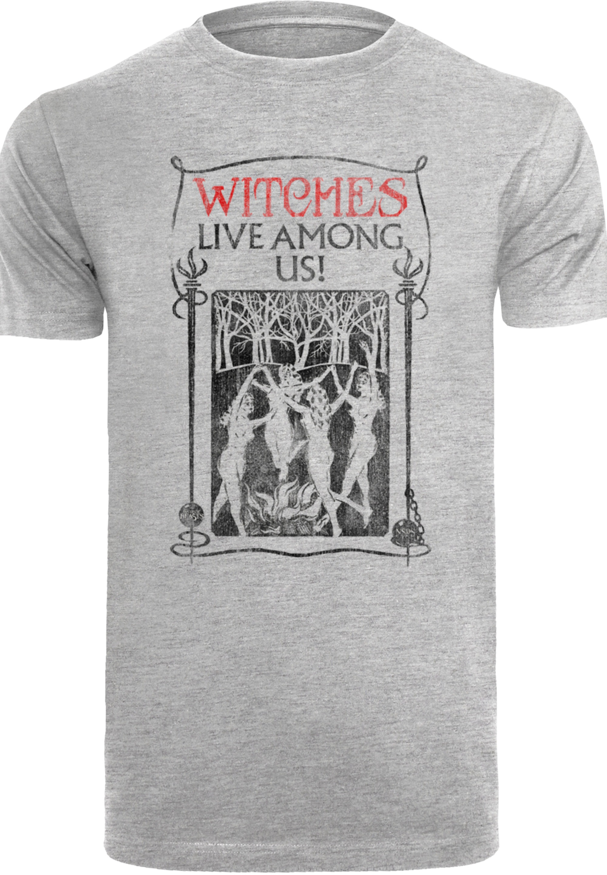 F4NT4STIC T-Shirt »Phantastische Tierwesen Witches Live Among Us«, Print