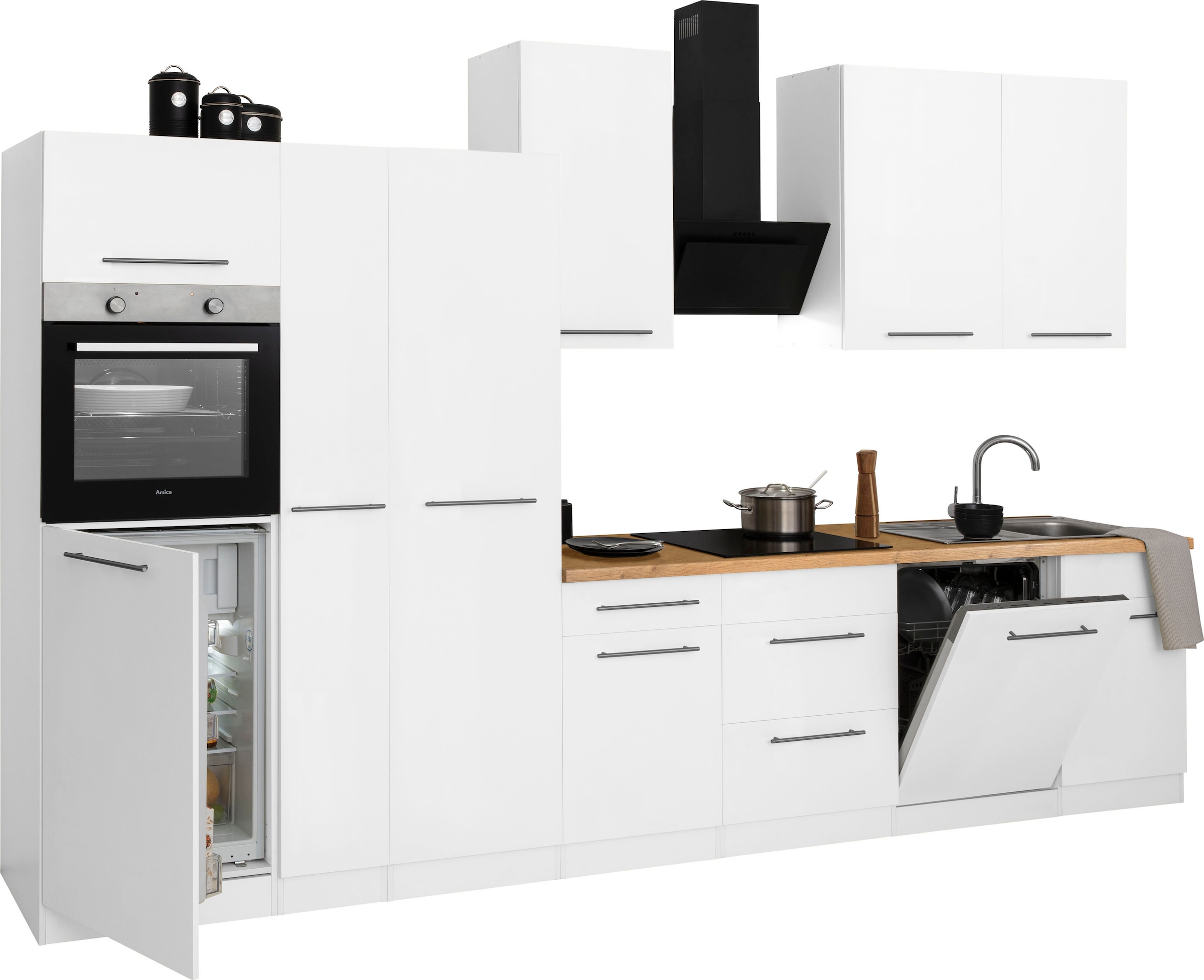 BAUR cm Breite Küchen »Unna«, Küchenzeile 360 E-Geräte, wiho bestellen ohne |