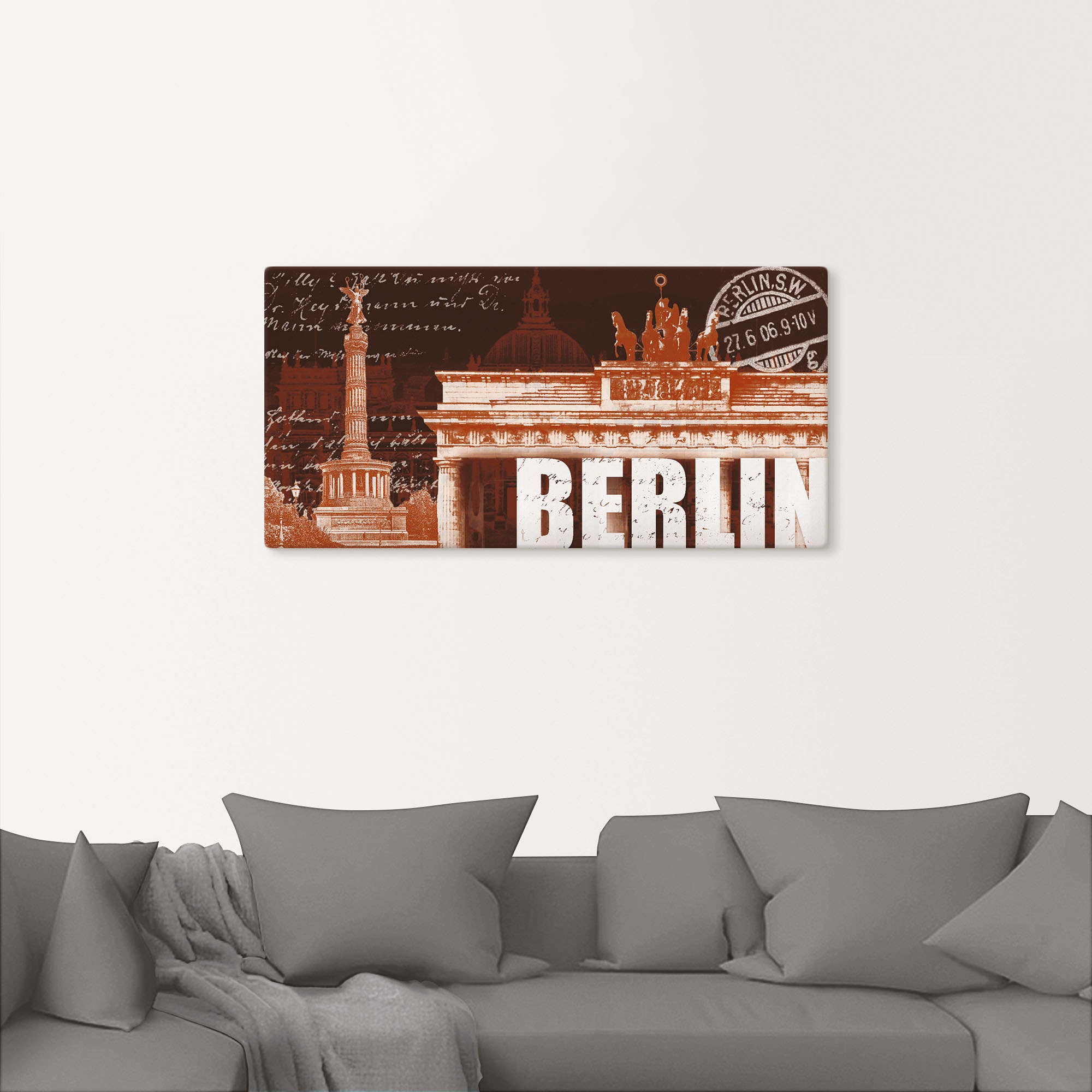 Artland Leinwandbild »Berlin Collage«, Berlin, (1 St.), auf Keilrahmen gespannt