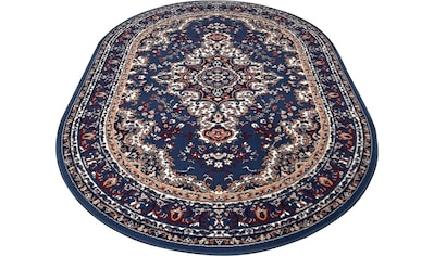 Teppich »Oriental«, oval, Orient-Optik, mit Bordüre, Kurzflor, pflegeleicht, elegant