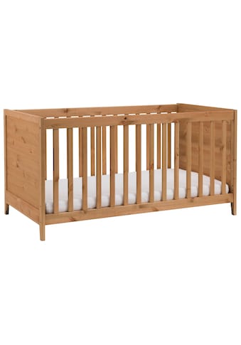 Babymöbel-Set »Solvita«, (Bett 70x140cm, Kleiderschrank 2trg, Kommode, Wickelaufsatz,...