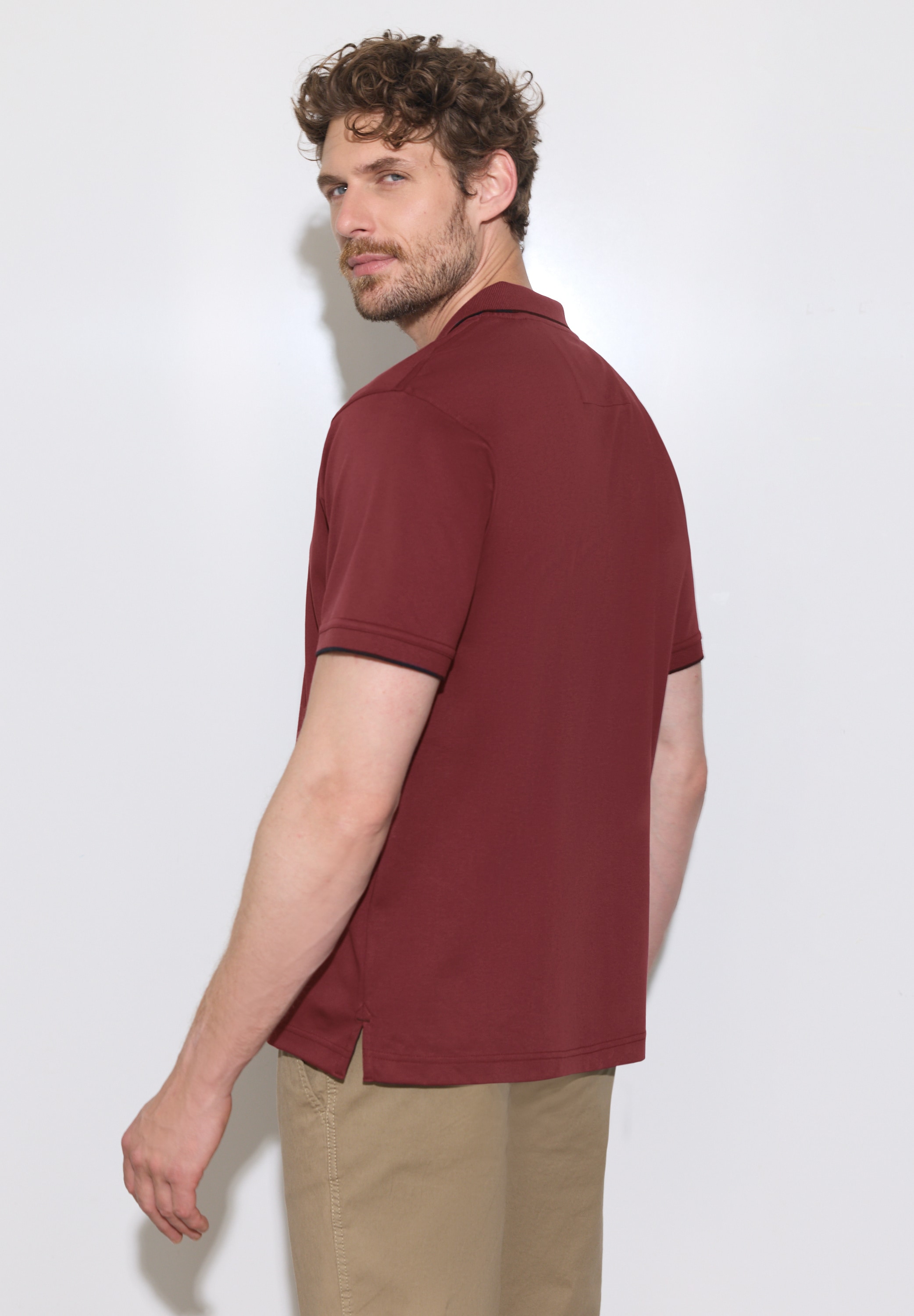 STREET ONE MEN Poloshirt mit Zipper