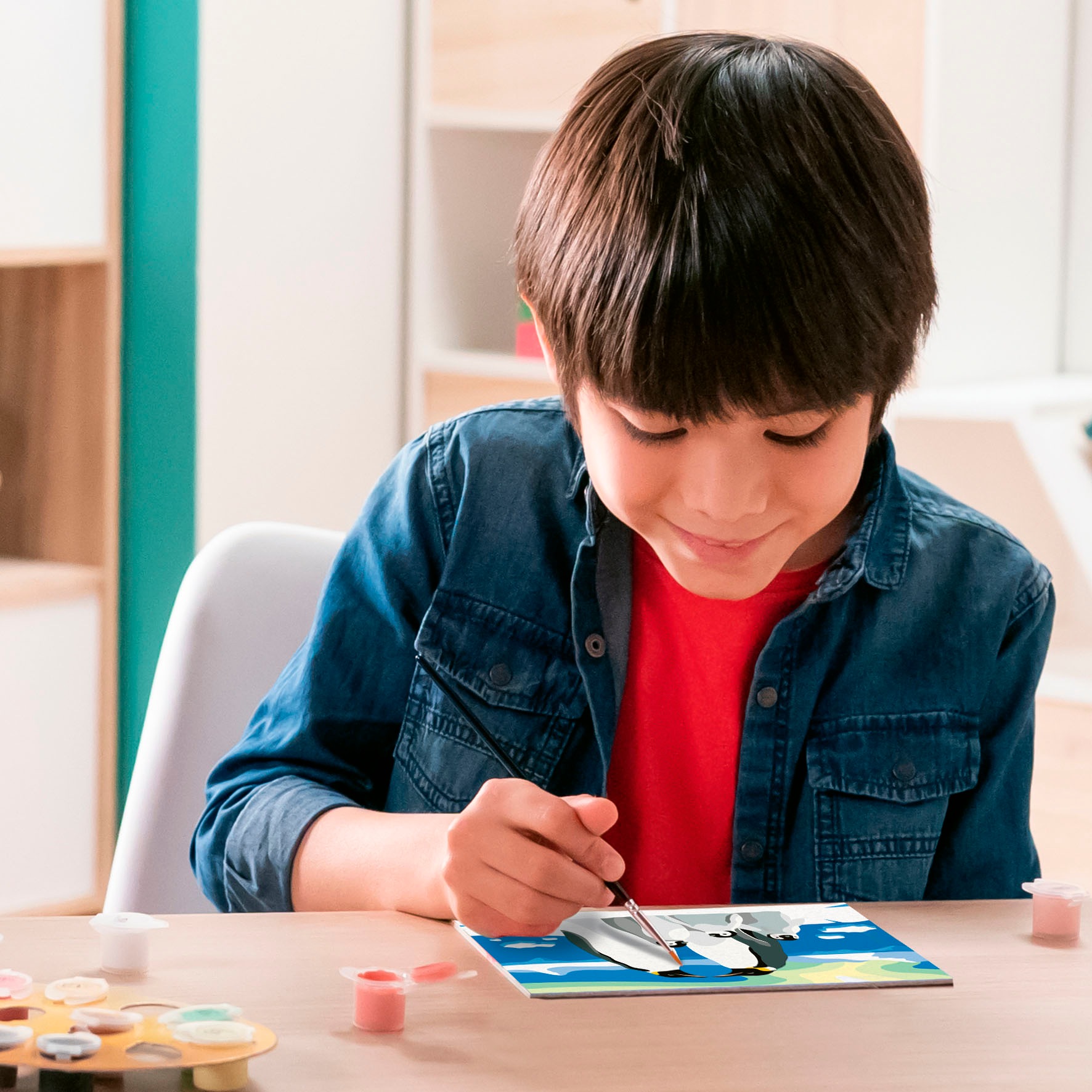 Ravensburger Malen nach Zahlen »CreArt, Pinguin-Familie«, Made in Europe