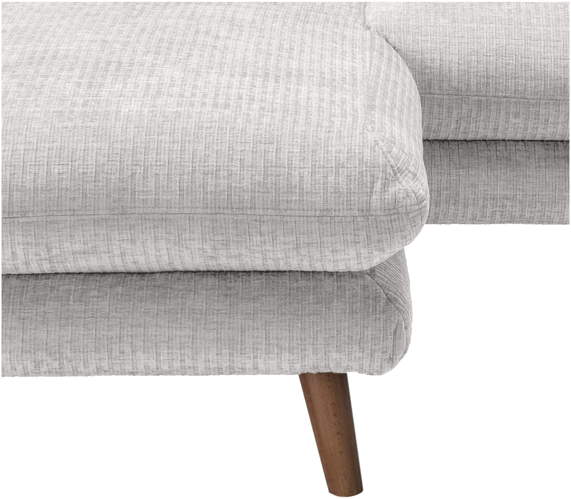INOSIGN Ecksofa »Lazio modern und bequem, schmale Armlehnen, tolle Detailverarbeitung«, zwei verschiedene Fußfarben wählbar