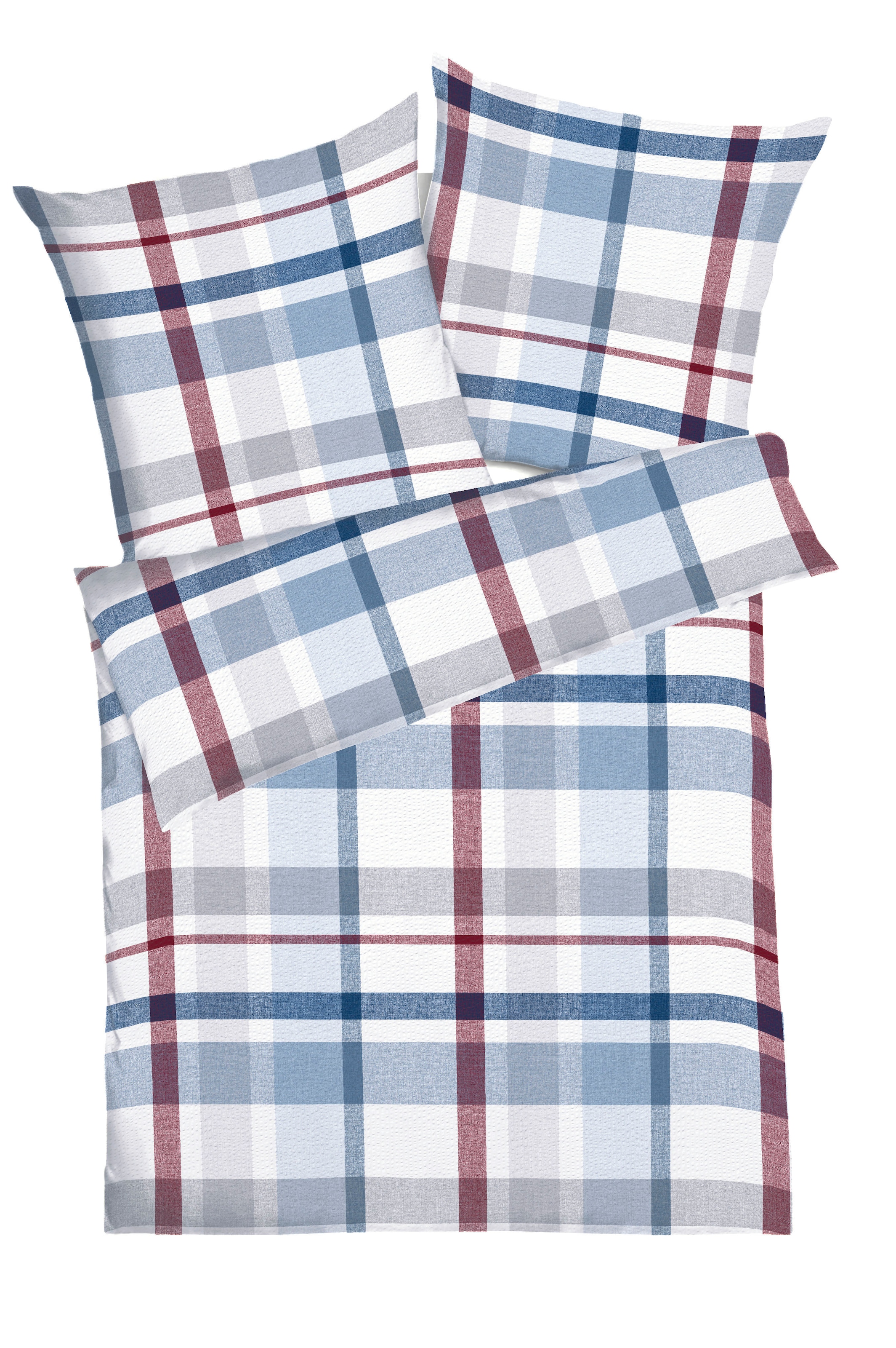 Kaeppel Bettwäsche "Madras Karo" 2 Stk. tlg. Mit Karomuster günstig online kaufen