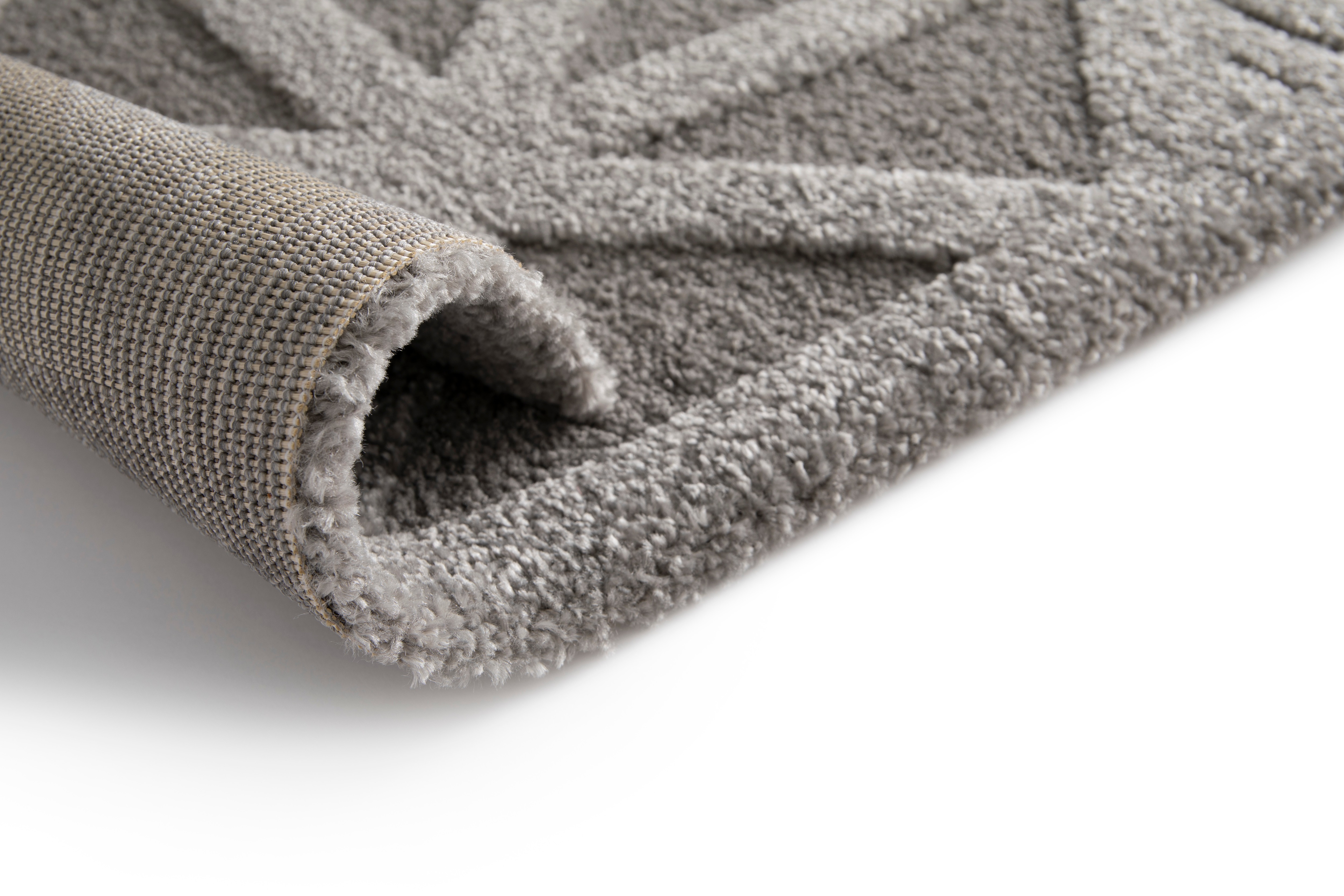 Thumbnail - Primaflor-Ideen in Textil Teppich "COSMO Geo, Made in Belgium" rechteckig 14 mm Höhe modernes Design, Hoch-Tief Effekt, ...