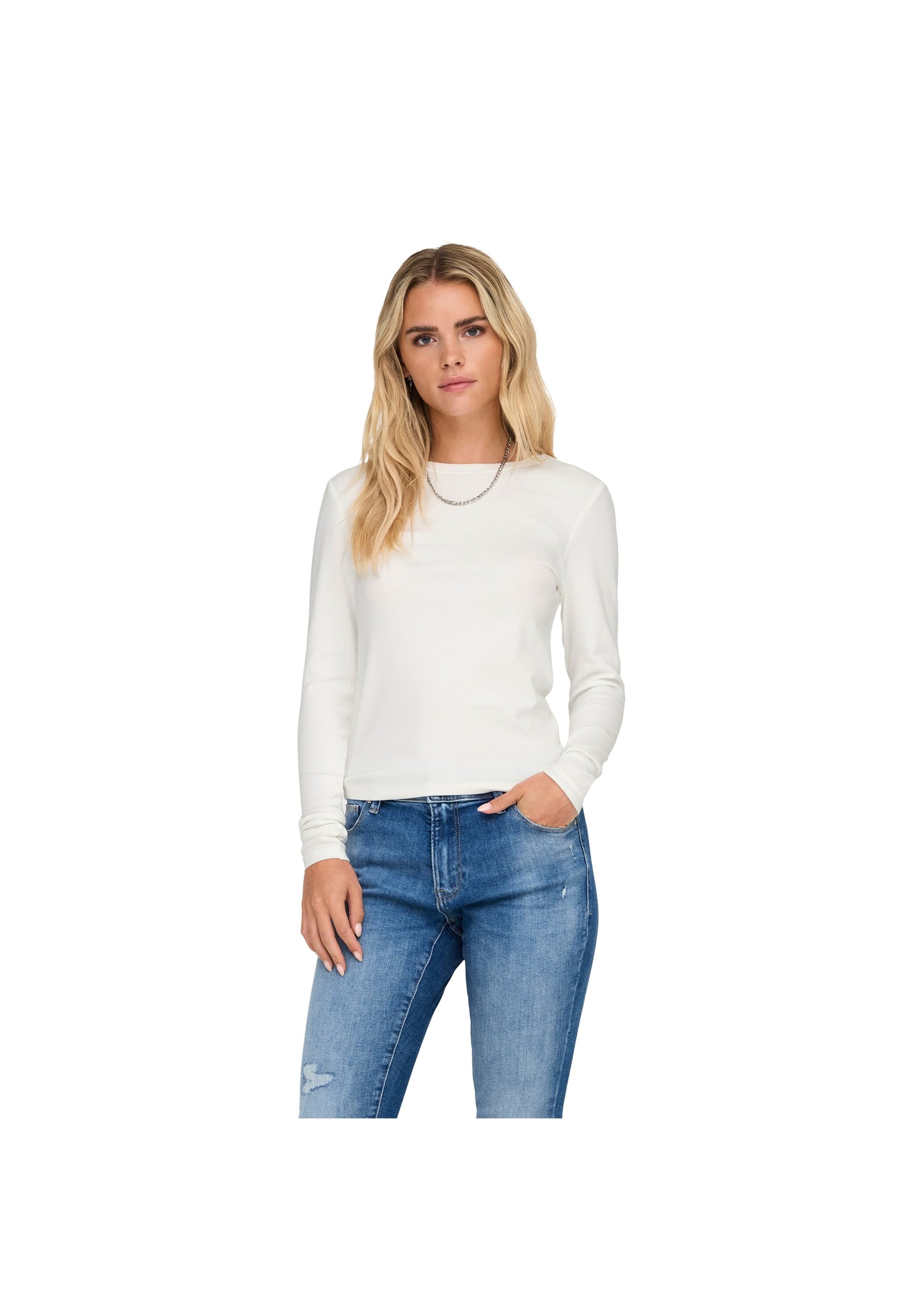 ONLY Longsleeve »Longsleeve ONLRILEY O-NECK TOP 3P 3er Pack«