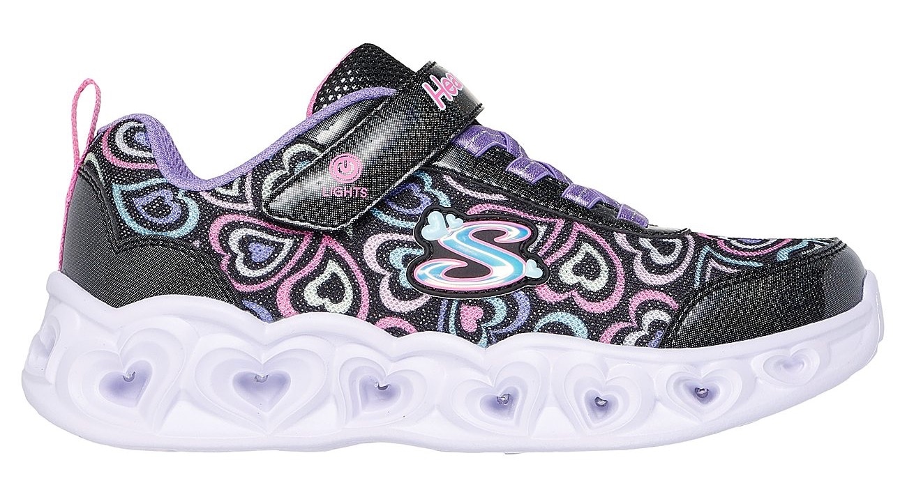 Skechers Sneaker »HEART LIGHTS«, Blinkschuh mit Herz-Laufsohle, Größenschablone zum Download