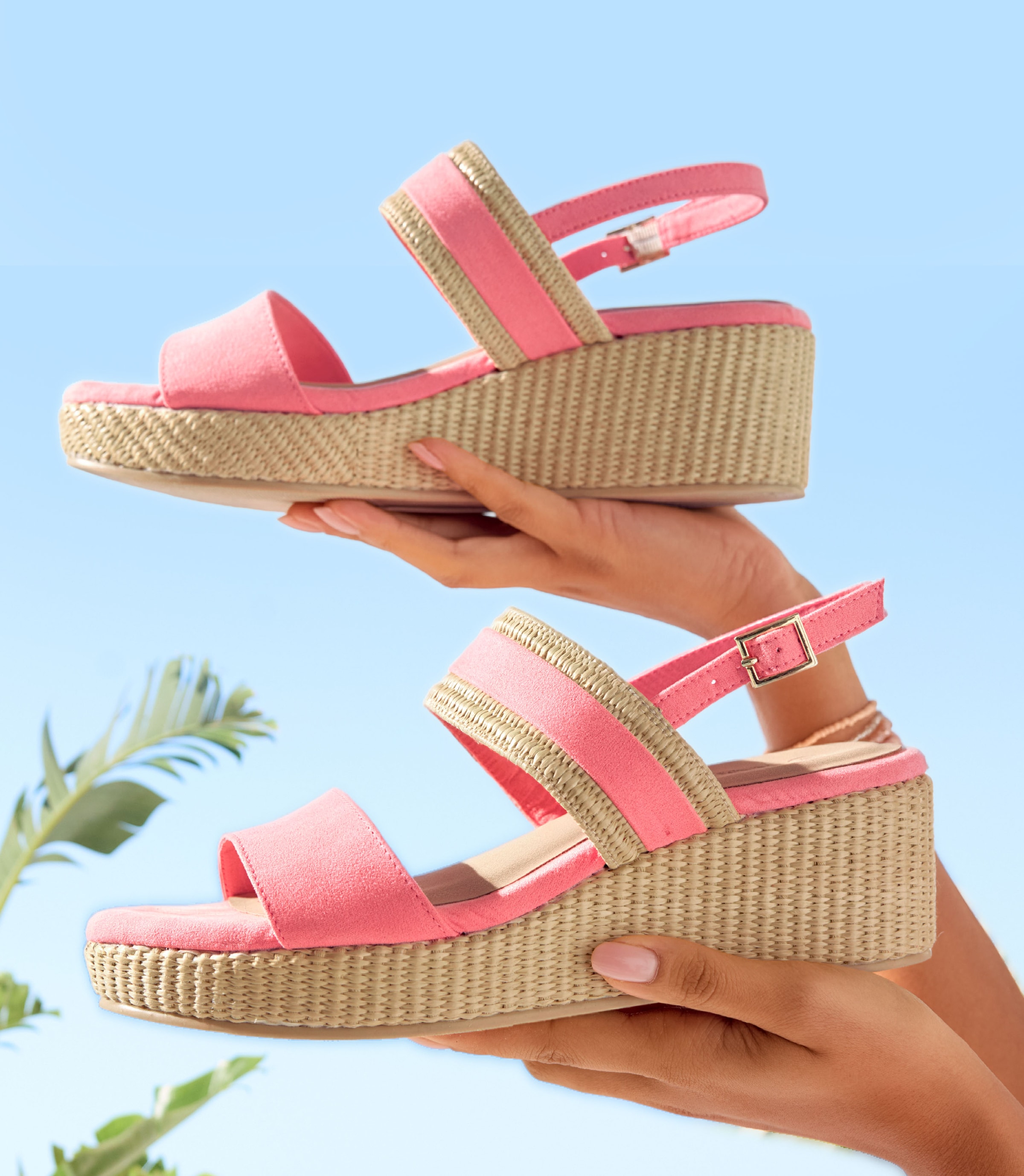 Beachtime Sandalette »Sommerschuh, Sandale, offener Schuh, Keilsandalette,«  mit Keilabsatz VEGAN